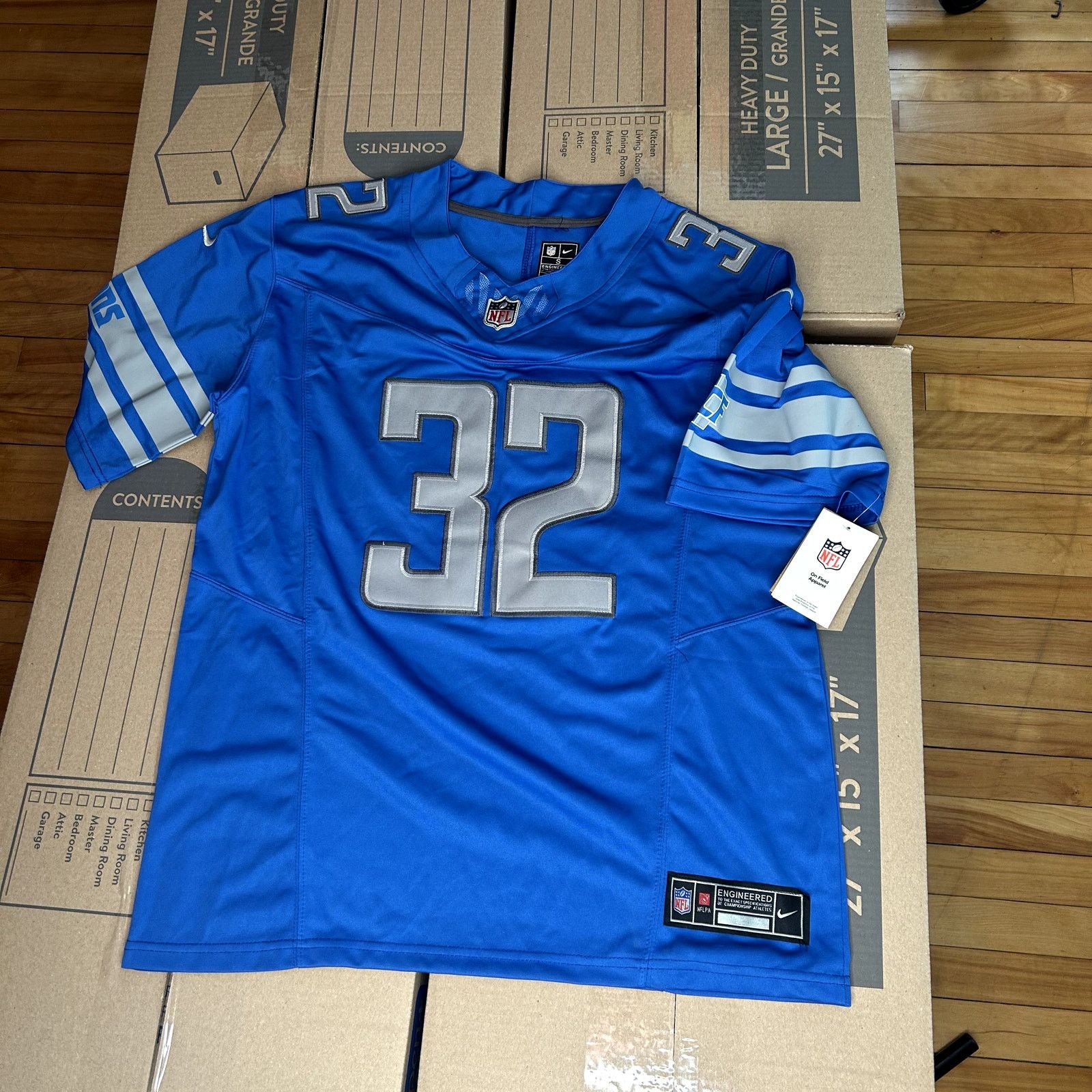 Nike Detroit Lions Brian Branch Jersey NWT Small Size US S / EU 44-46 / 1 - 4 Thumbnail