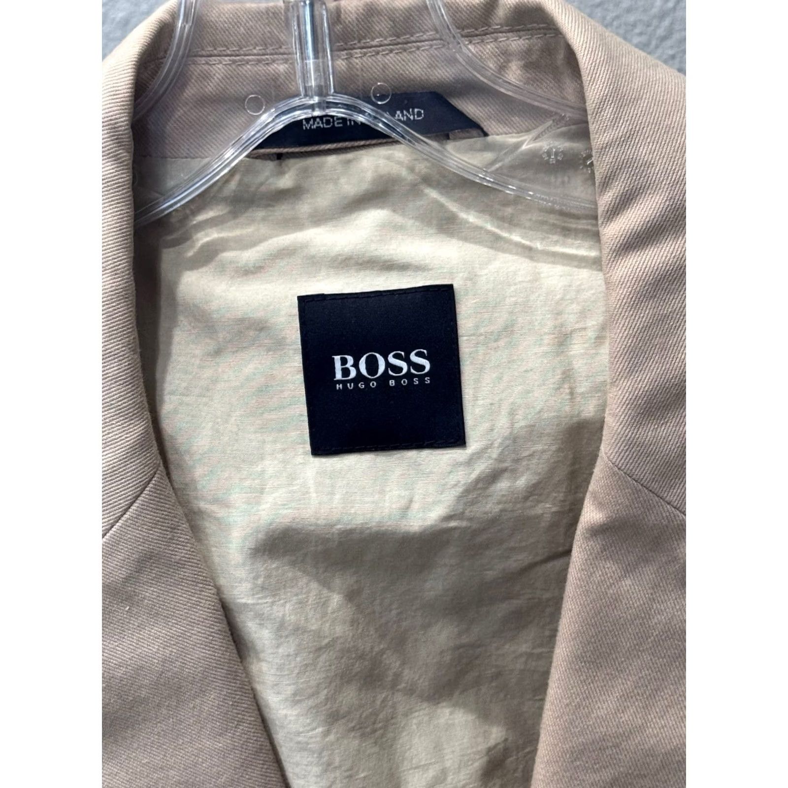 Hugo Boss Hugo Boss Jacket Mens M 40 R Khaki Costa Blazer Coat Regular Multicolor Shirt Size 40R - 4 Thumbnail