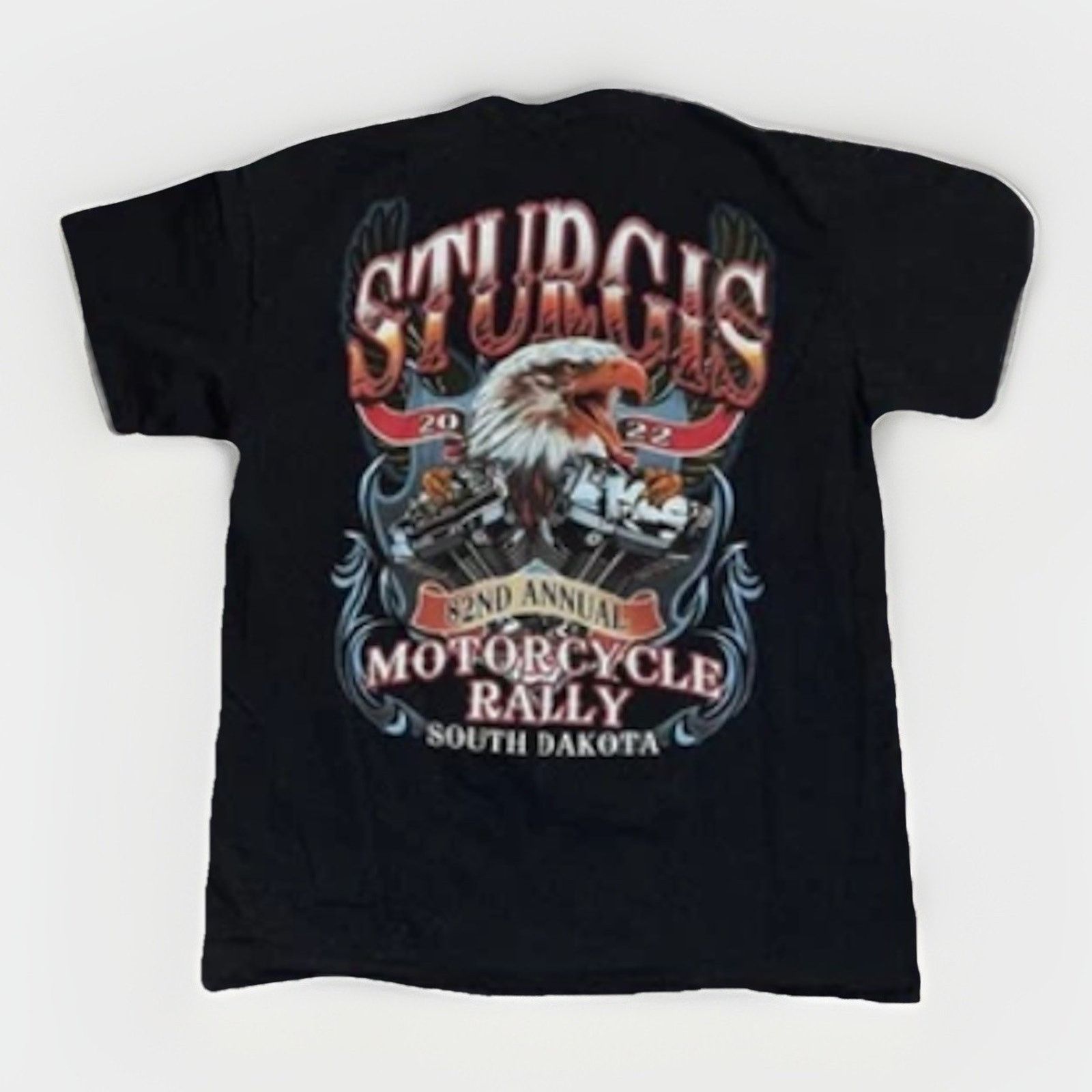 Harley Davidson × Vintage Sturgis Annual Motorcycle Rally T-Shirt Black L 20x26 Biker Size US L / EU 52-54 / 3 - 1 Thumbnail