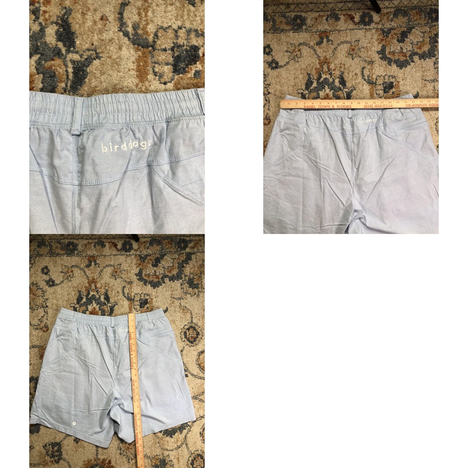 Vintage Birddogs Mens Shorts 2XL Blue Athletic Inseam 7 Elastic Waist Lined Pockets Stretch Lightweight Casual Summer Size US 39 - 8 Thumbnail