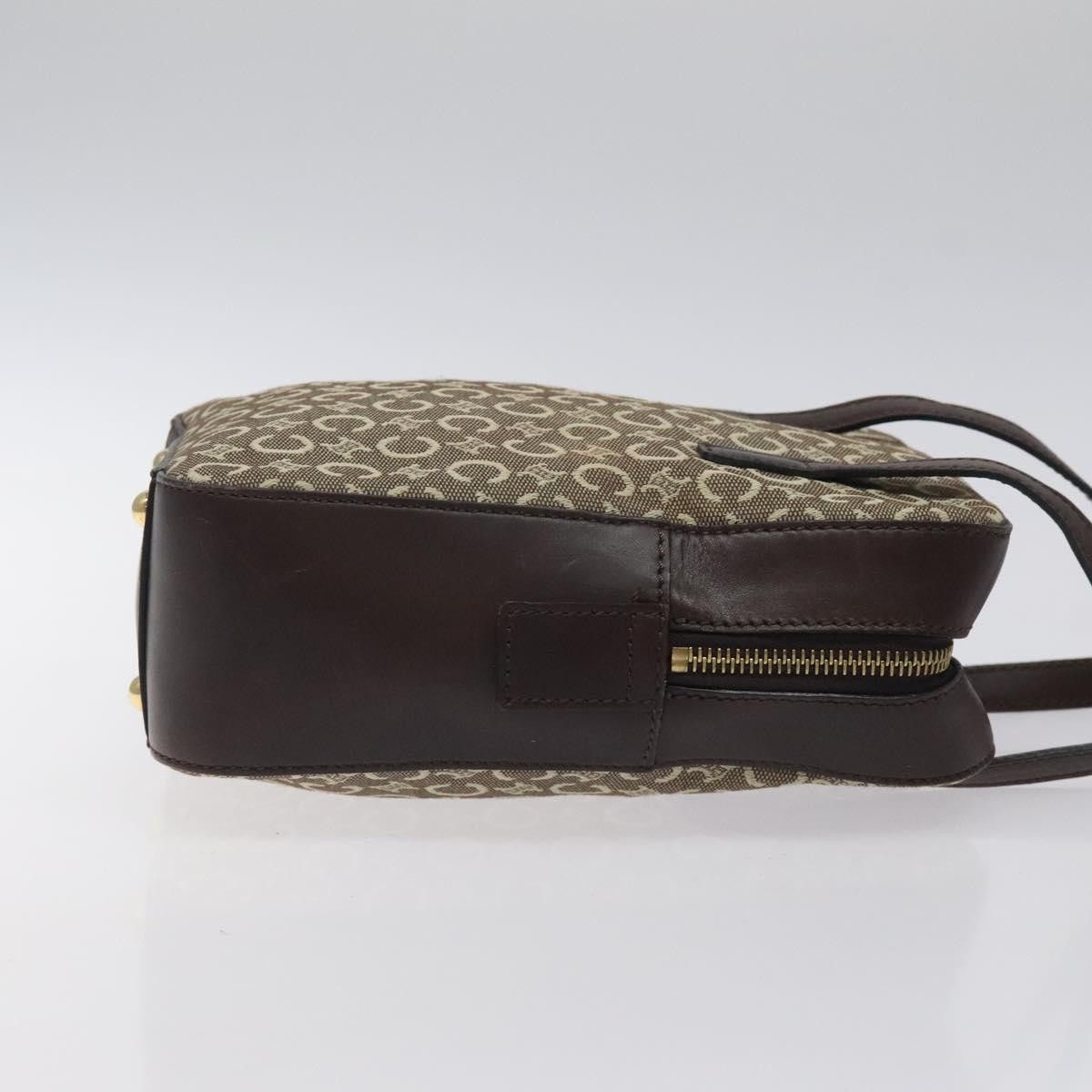 Celine CELINE C Macadam Canvas Hand Bag Brown Gold Size ONE SIZE - 4 Thumbnail
