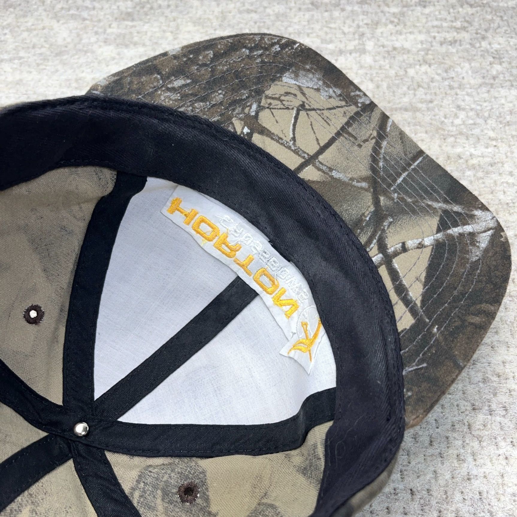 Realtree Graffiti Horton Crossbows Hat Cap Realtree Camo Strap Back Dad Hardwoods Hunting Adult Vintage Camouflage Twill Snapback Mens Brown Cotton USA Size ONE SIZE - 6 Thumbnail