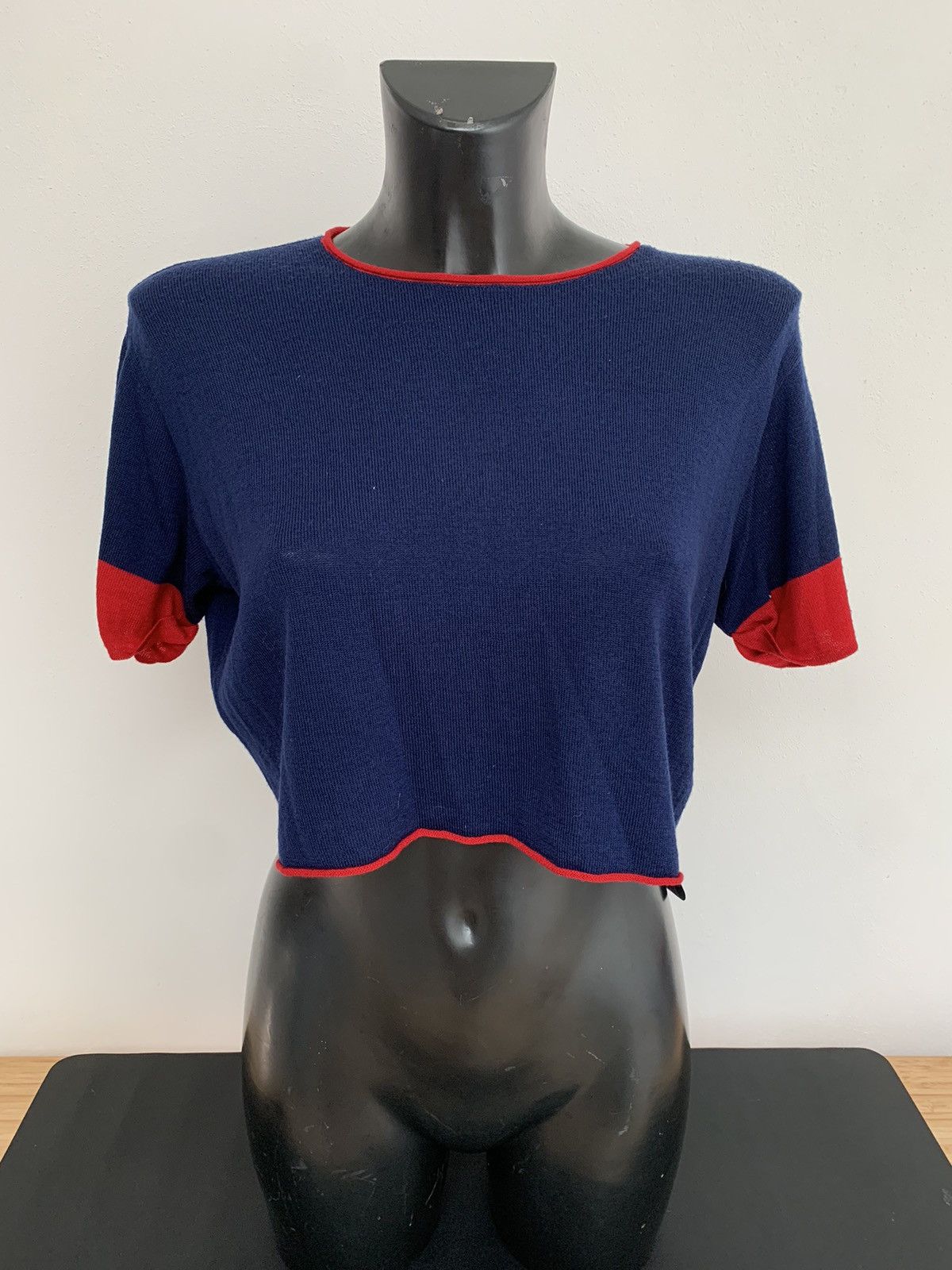 Alanui Alanui Fine Wool Crop Knit T-Shirt Size S / US 4 / IT 40 - 1 Thumbnail