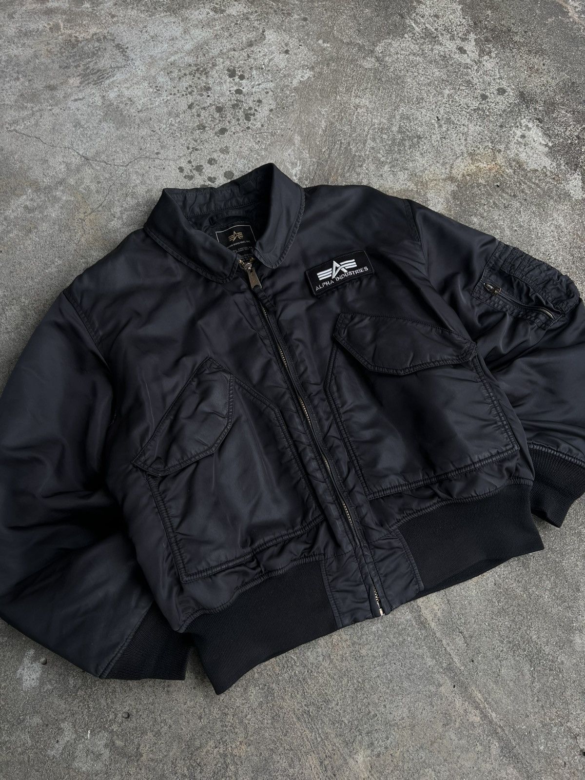 Alpha Industries Crazy Rare Alpha Industries CWU-45 Flight Jacket Big Logo Size US XXL / EU 58 / 5 - 6 Thumbnail