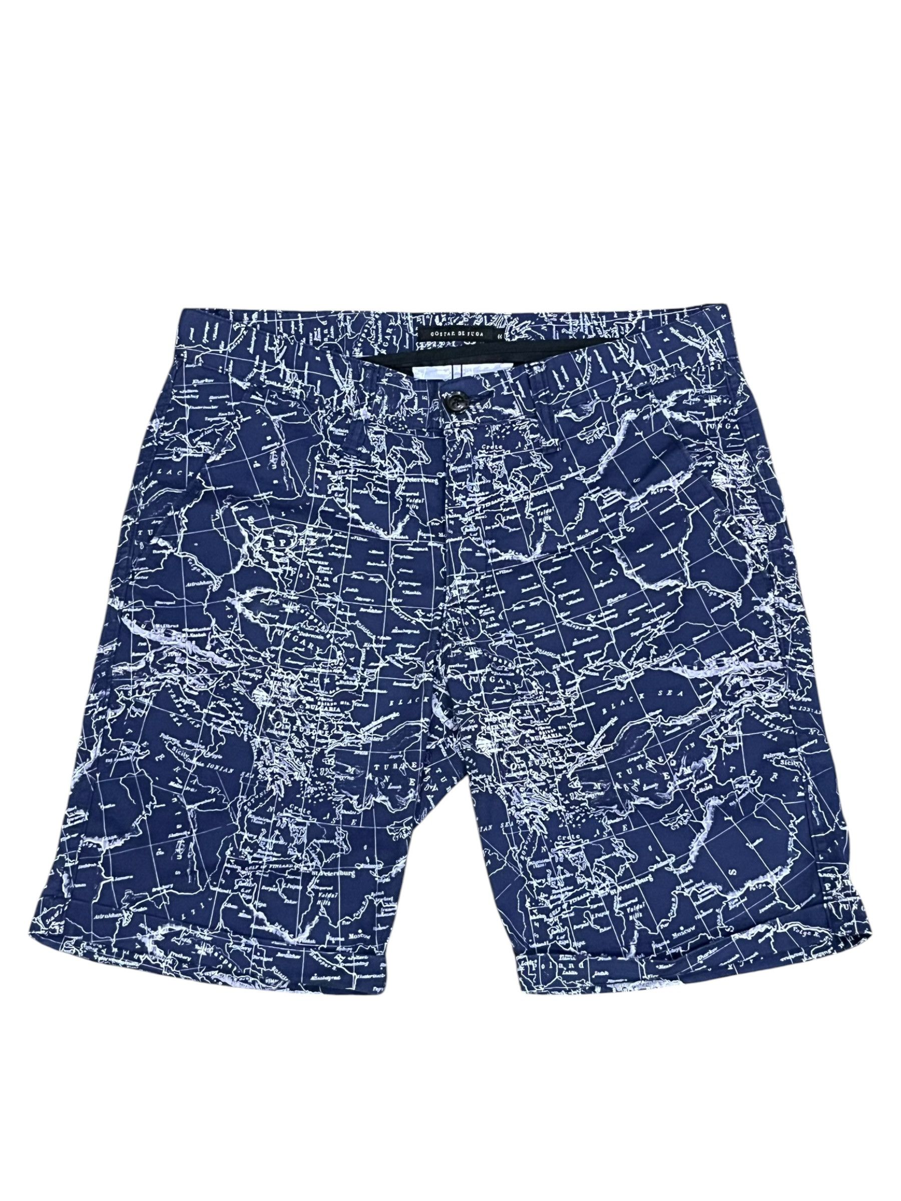GOSTAR DE FUGA Gostar De Fuga Map Print Shorts Archive Japan Hype 30“ Size US 30 / EU 46 - 2 Thumbnail