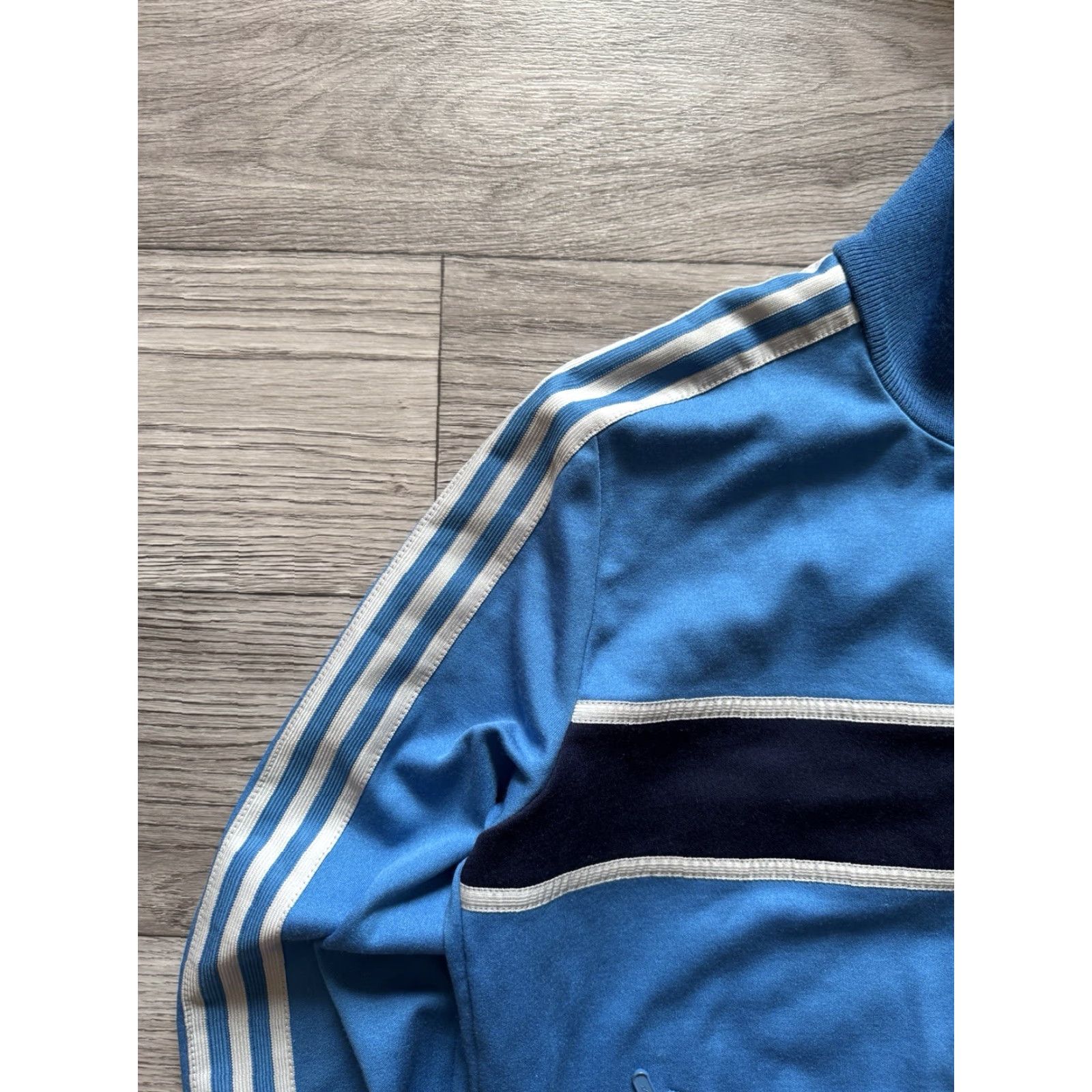 Adidas VINTAGE adidas TRACKSUIT JACKET + OVERALLS JUMPSUIT MEN D50 50 Two Tone Blue/Navy M Size US 34 / EU 50 - 6 Thumbnail