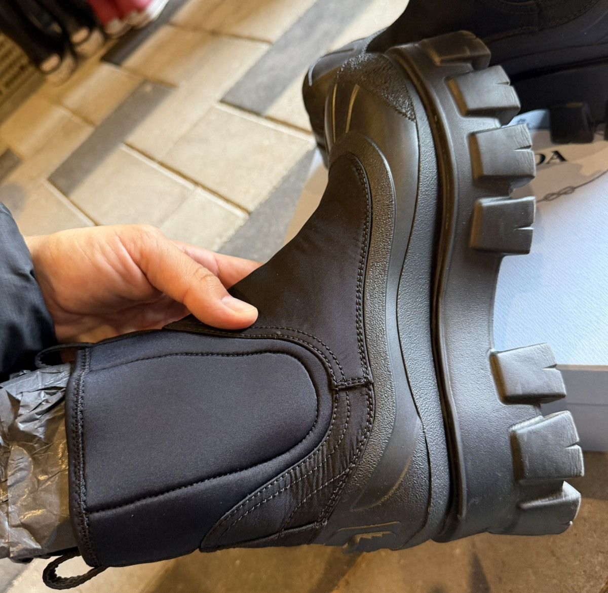 Prada Prada Wmns Monolith Duck Boot 'Black' 39 Size US 9 / IT 39 - 6 Thumbnail