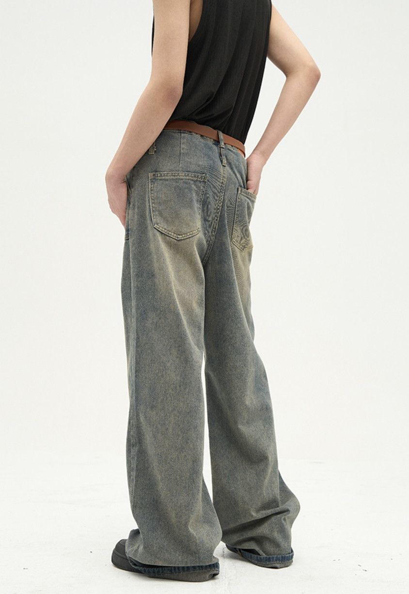 Japanese Brand × Jean Washed Distressed Jeans Loose Spliced Size US 26 / EU 42 - 5 Thumbnail