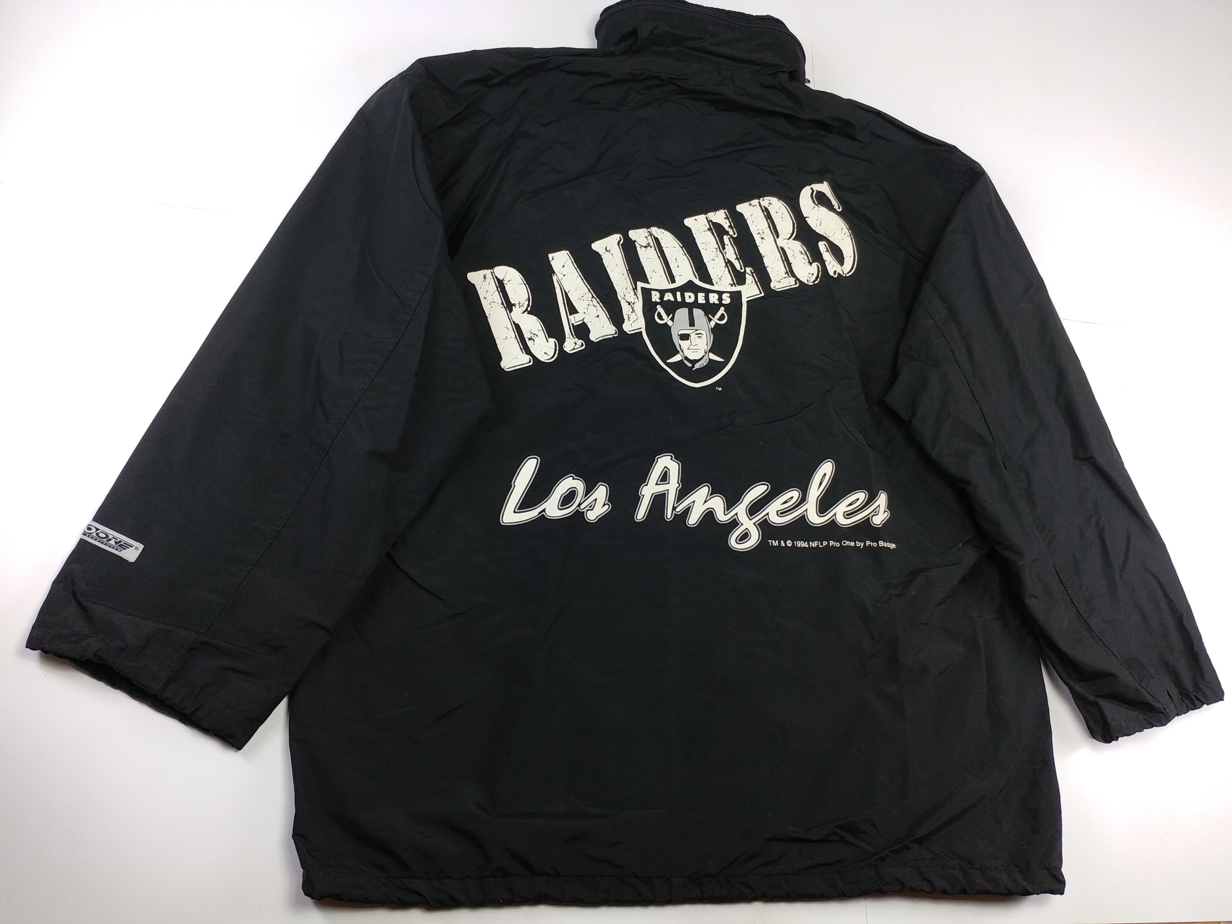 NFL Los Angeles Raiders jacket, 1994 Pro One, vintage Oakland XL Size US XL / EU 56 / 4 - 3 Thumbnail