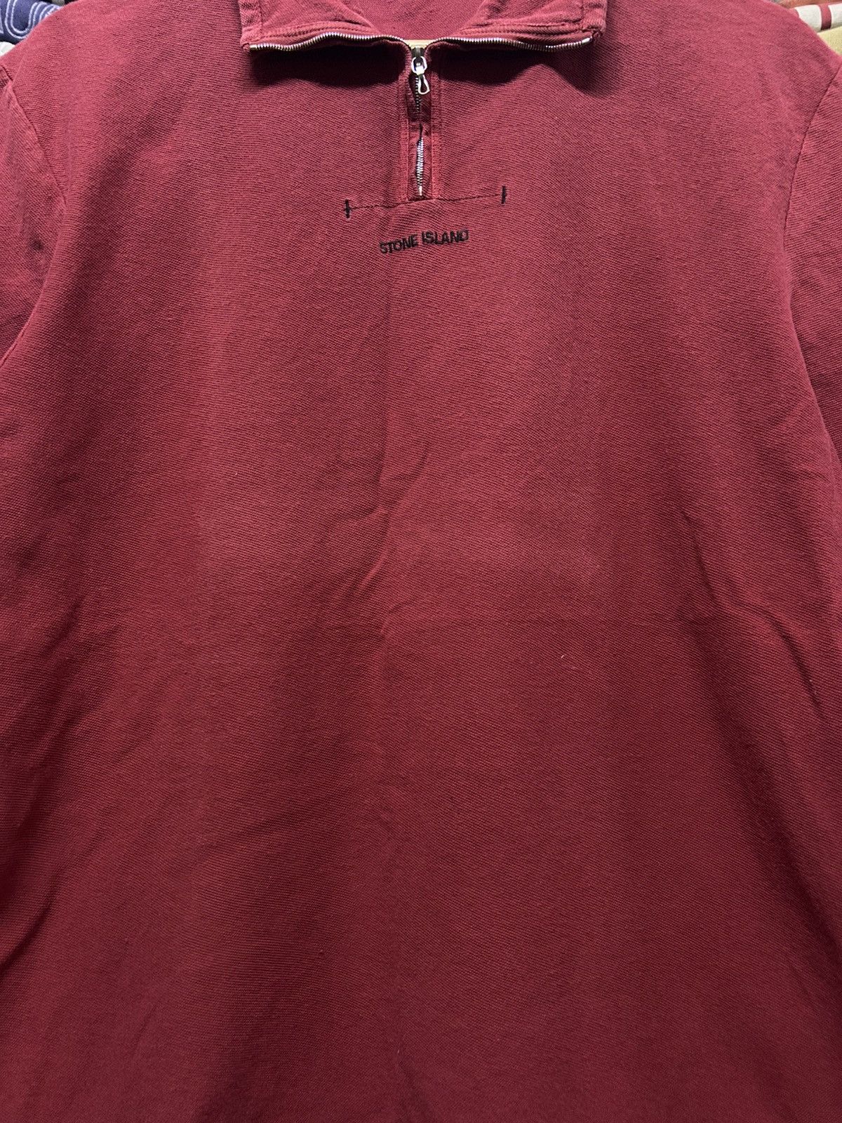 Stone Island Vintage Stone island halfzip collar shirt Size US M / EU 48-50 / 2 - 3 Thumbnail
