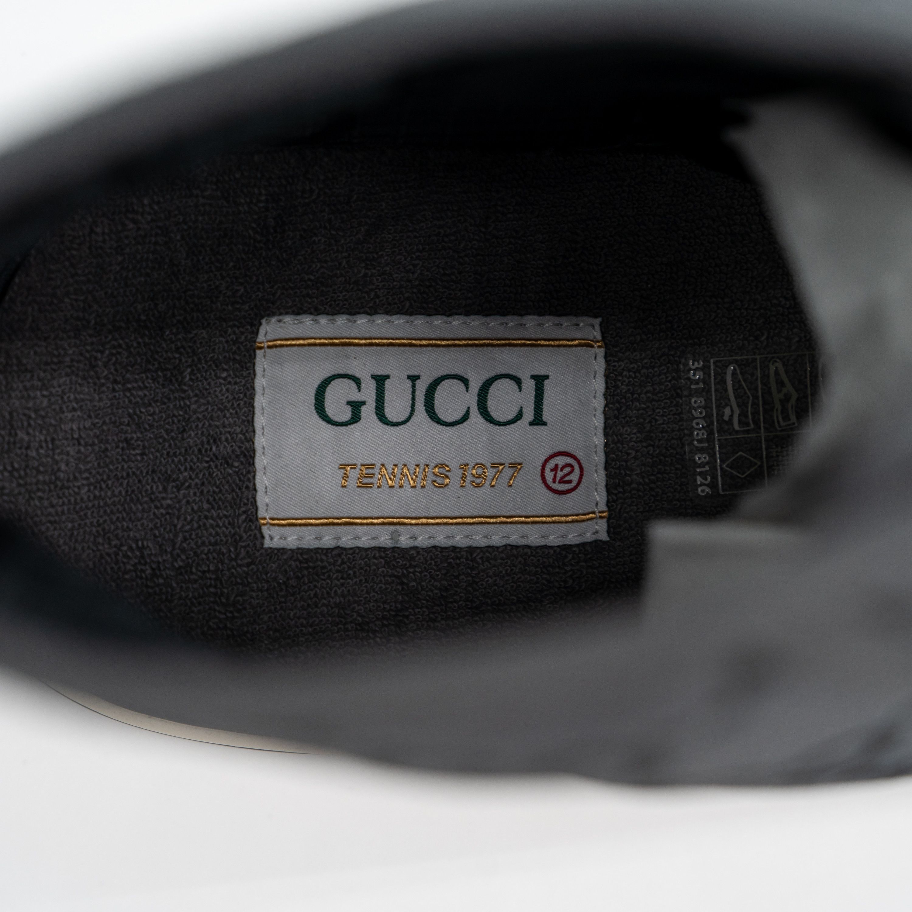 Gucci 12.5 US Gucci Tennis 1977 Black Grey High Sneakers Ripstop Size US 12.5 / EU 45-46 - 10 Thumbnail
