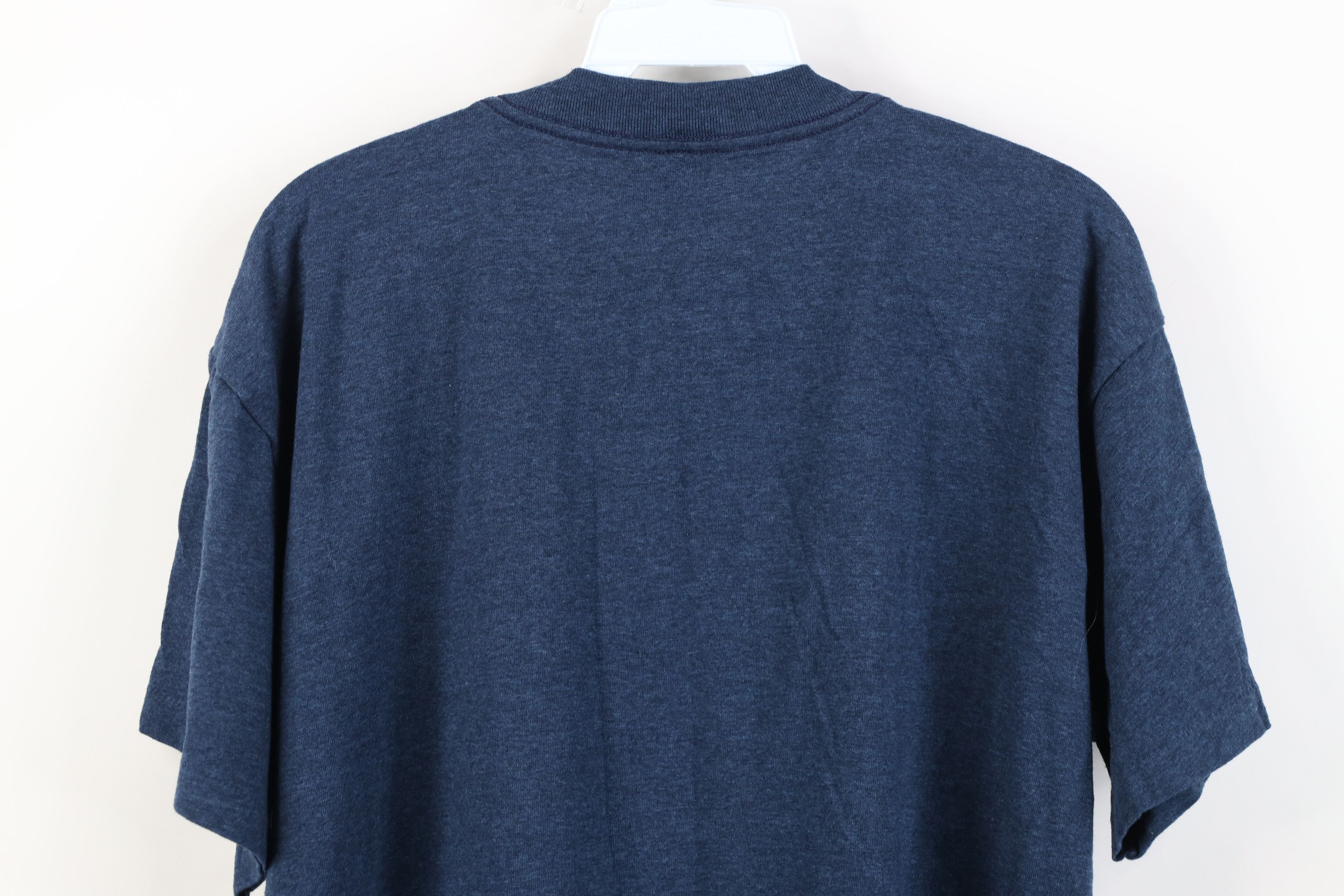 Vintage Vintage 90s Streetwear Blank Short Sleeve T-Shirt Blue USA Size US L / EU 52-54 / 3 - 9 Thumbnail
