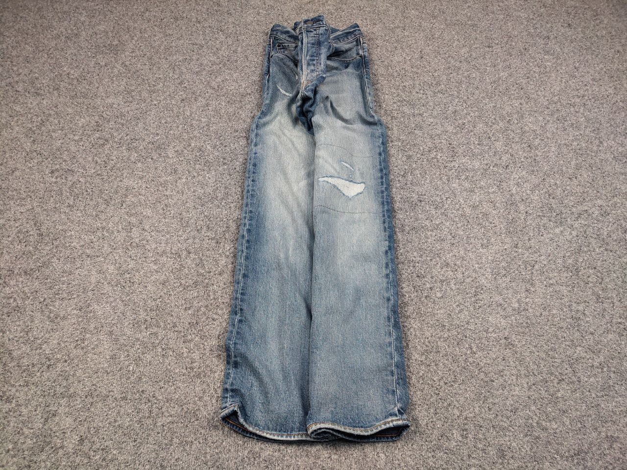 Levi's Levis 501 Patchwork Denim Distressed Jeans Vintage Style Size US 34 / EU 50 - 2 Thumbnail