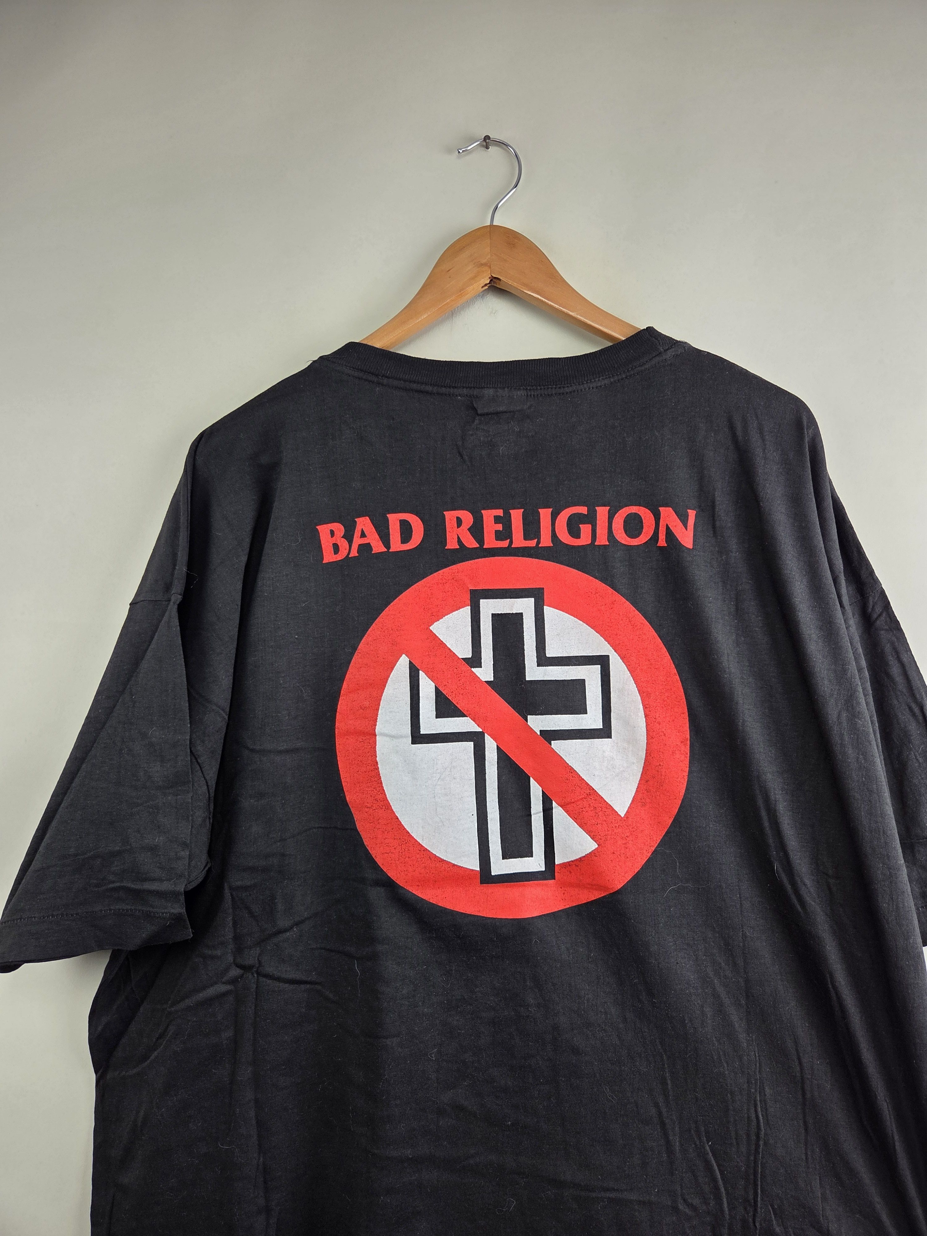Band Tees × Vintage 90s Bad Religion Euro Punk vintage shirt XL 25.5" 29" Size US XL / EU 56 / 4 - 6 Thumbnail