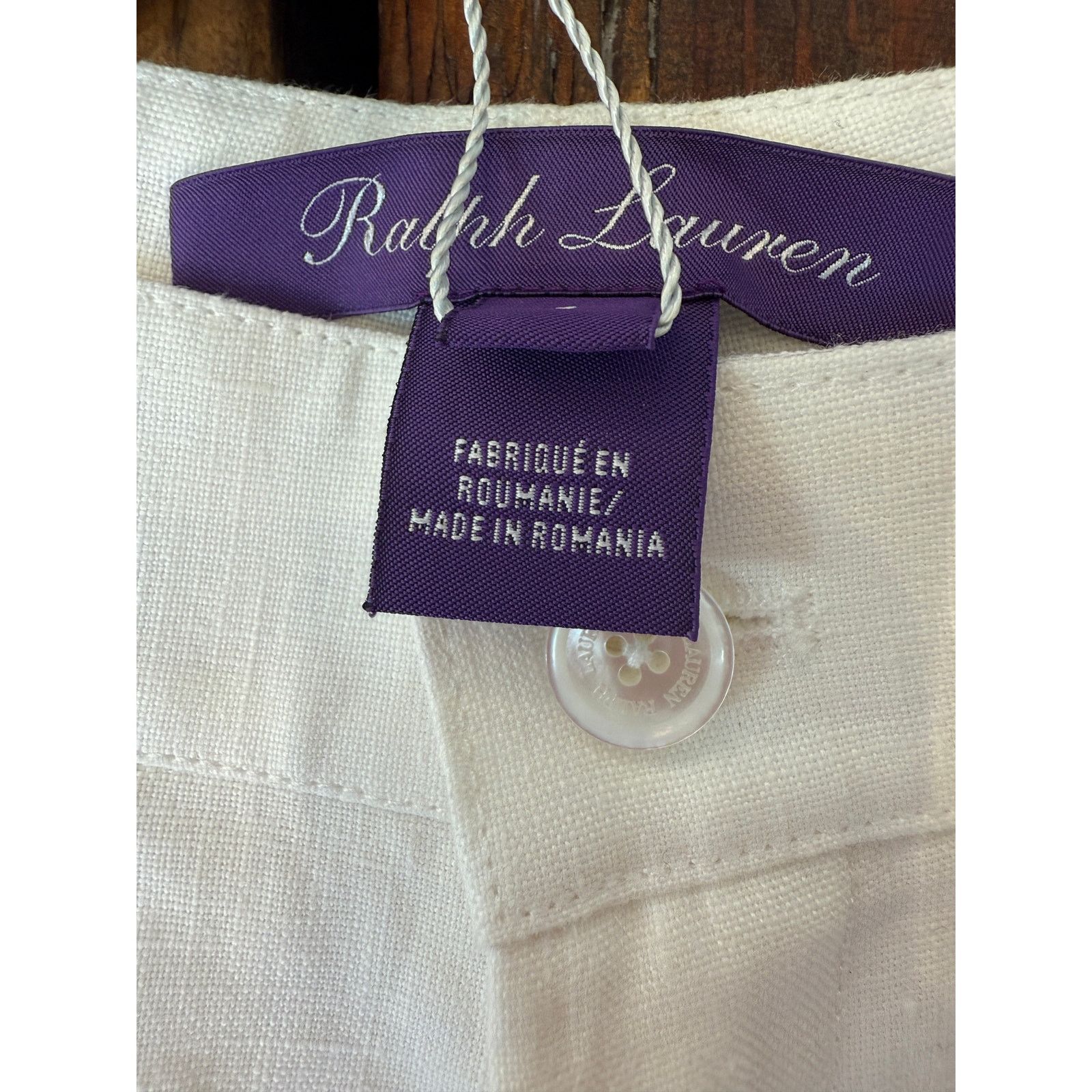 Ralph Lauren Purple Label $1.9k Ralph Lauren Purple Label Wide Leg Linen Cargo Pants Size 27" / US 4 / IT 40 - 4 Thumbnail