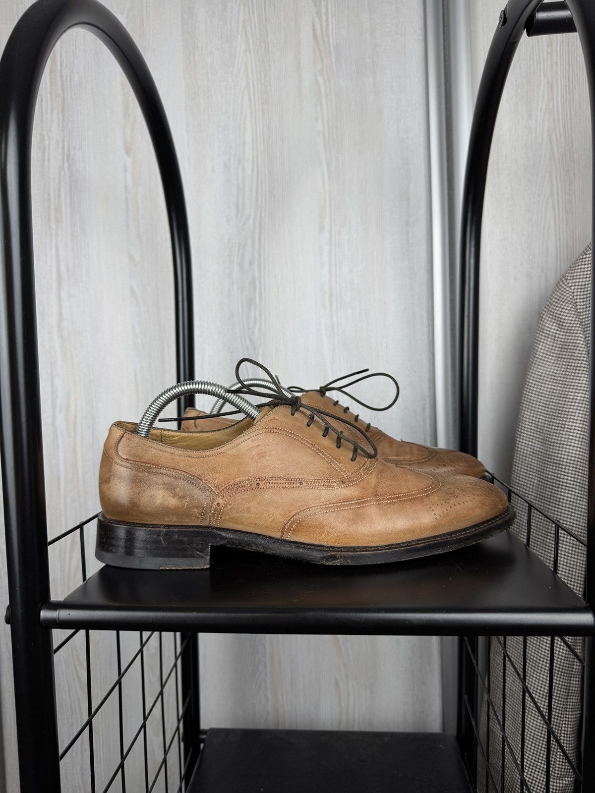 Bally Bally Brown Beige formsl oxford derby leather shoes us 8.5 Size US 8.5 / EU 41-42 - 1 Thumbnail