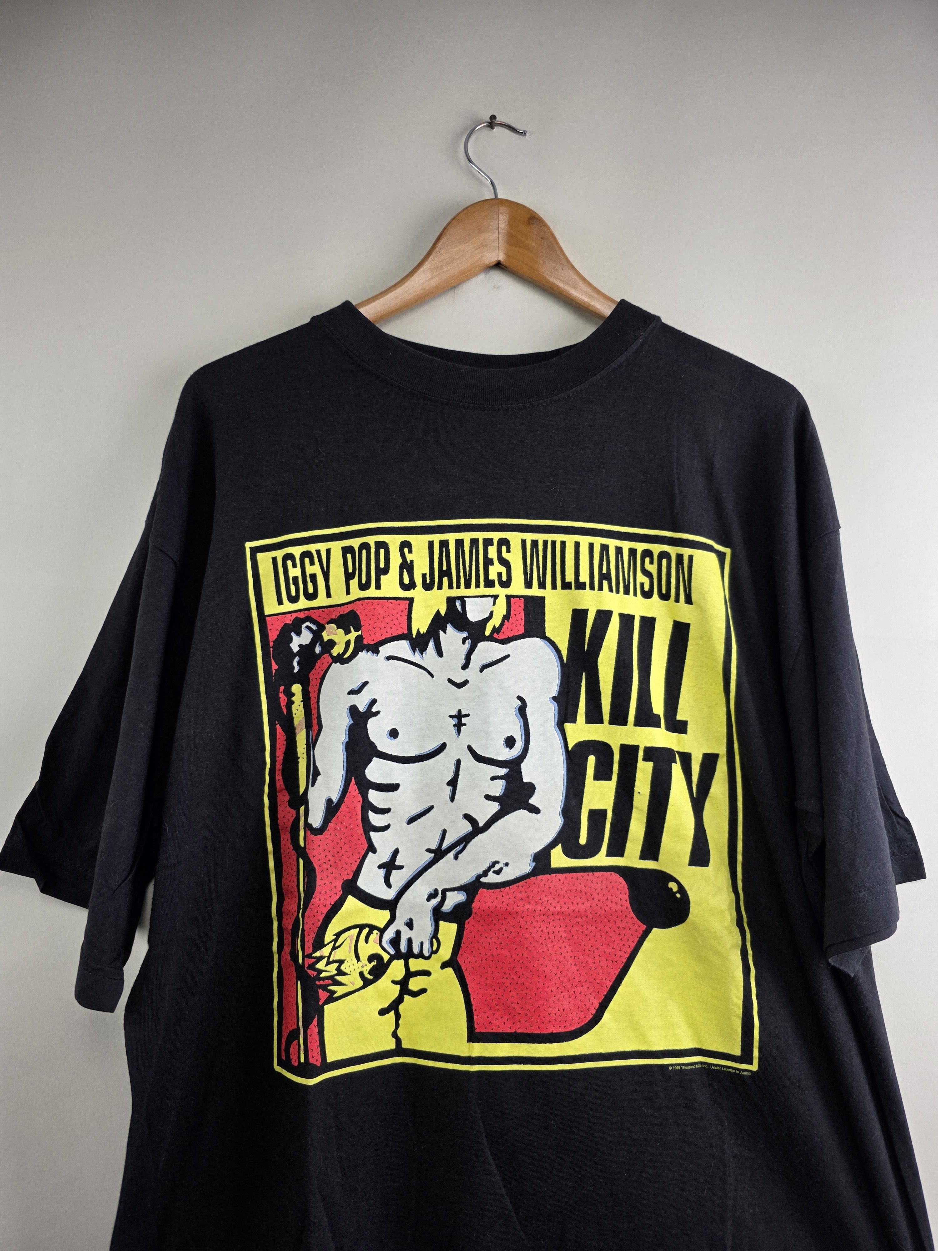 Band Tees × Iggy × Vintage 1999 Iggy Pop & James Williamson Kill City XL 24" 30" Size US XL / EU 56 / 4 - 2 Thumbnail