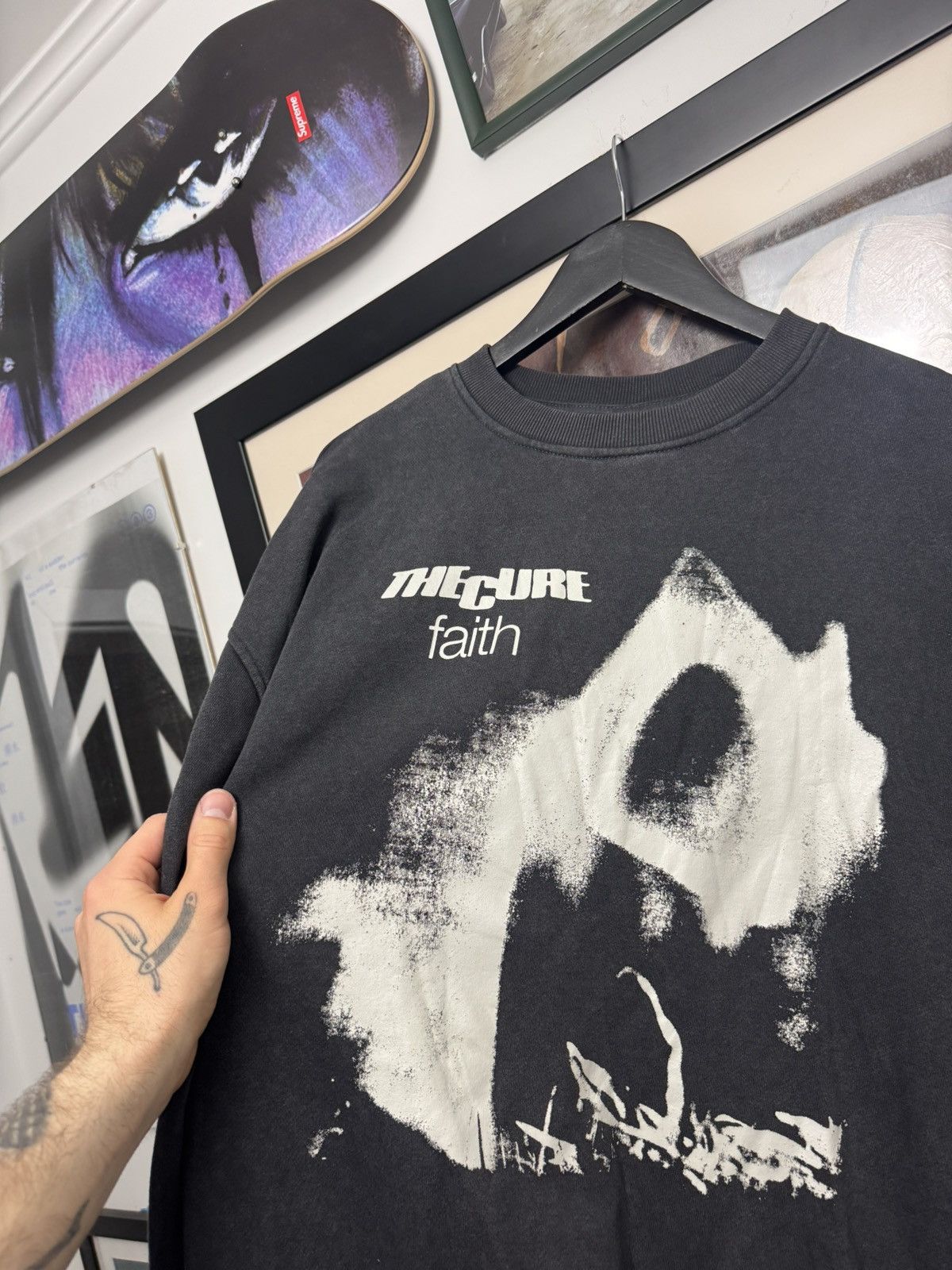 Band Tees The Cure Band Rare Washed Oversize Rock Crewneck Faith Y2k Size US L / EU 52-54 / 3 - 3 Thumbnail