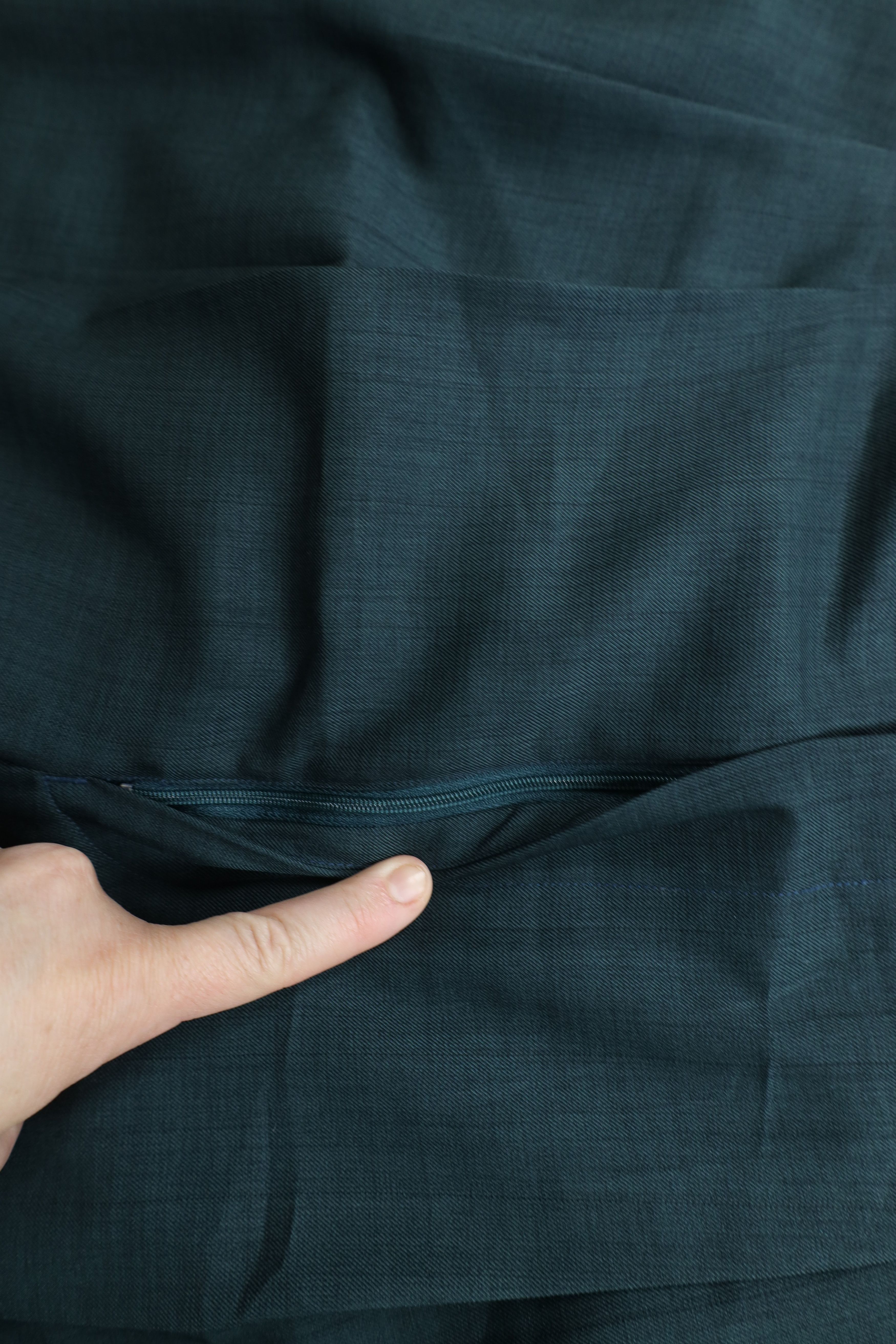Vintage Vintage 90s Streetwear Pleated Wide Leg Chino Pants Green Size US 34 / EU 50 - 6 Thumbnail