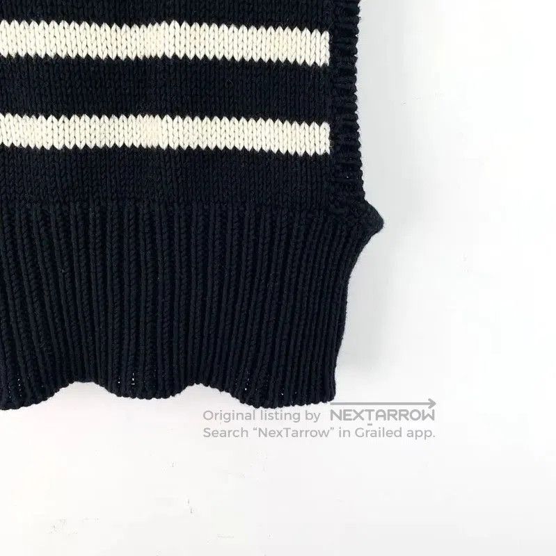 Dior Dior Black Striped Wool Sleeveless Sweater . Size XS / US 0-2 / IT 36-38 - 4 Thumbnail