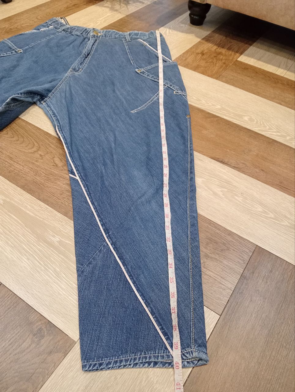 Issey Miyake MERCIBEAUCOUP ISSEY MIYAKE BLUE DENIM BAGGY PANTS Size US 32 / EU 48 - 20 Thumbnail