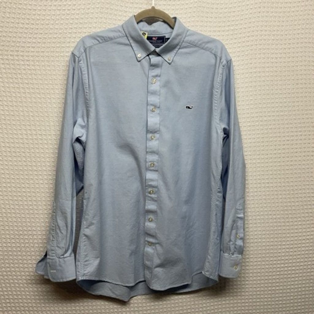 Vineyard Vines Vineyard Vines Slim Fit Blue Button Up Whale Shirt Men L Size US L / EU 52-54 / 3 - 5 Thumbnail