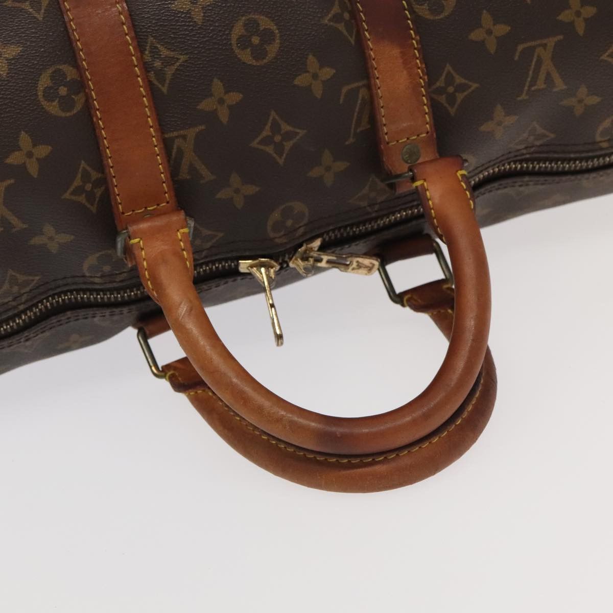 LOUIS VUITTON Monogram Keepall Bandouliere 45 Boston Bag