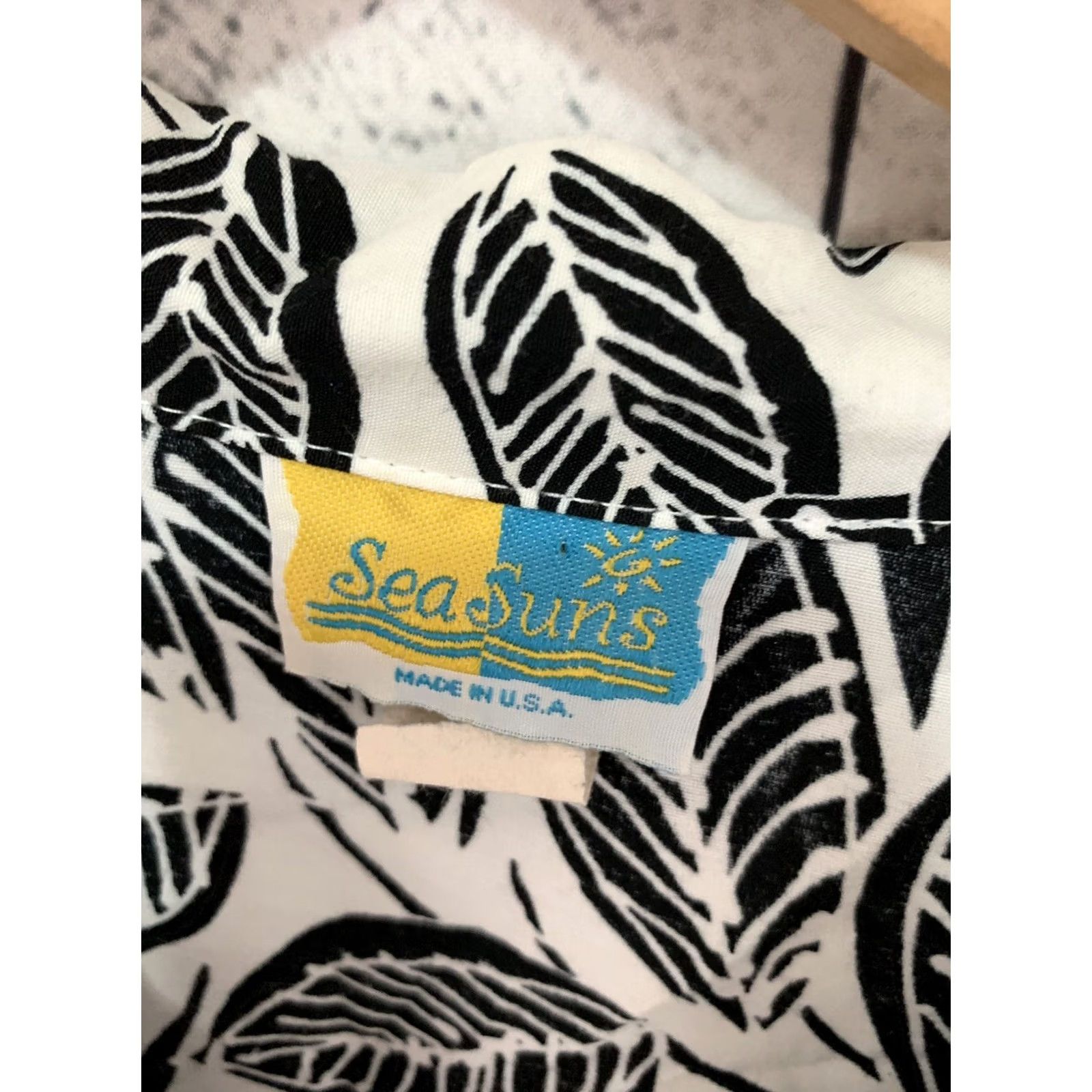 SUNSEA Vintage Sea Suns Floral Hawaiian Aloha 3/4 Sleeve Button Front Top Womens Large Size L / US 10 / IT 46 - 2 Thumbnail
