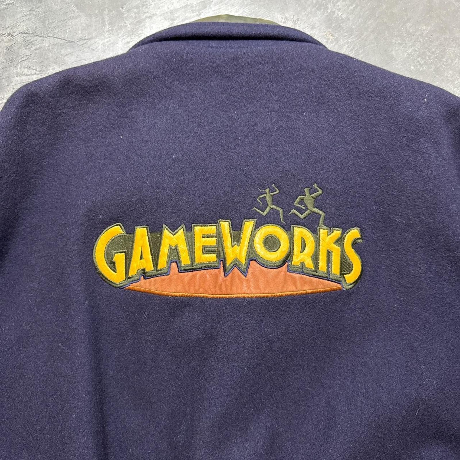 Vintage Vintage 90s Sega Game Works Promo Varsity Leather Jacket Size US L / EU 52-54 / 3 - 2 Thumbnail