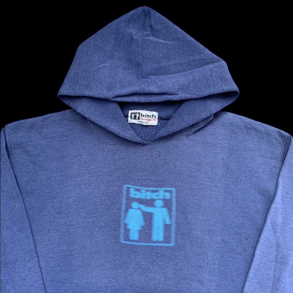 Vintage Vintage 90s BITCH Skateboards Logo Hoodie Size US M / EU 48-50 / 2 - 3 Thumbnail