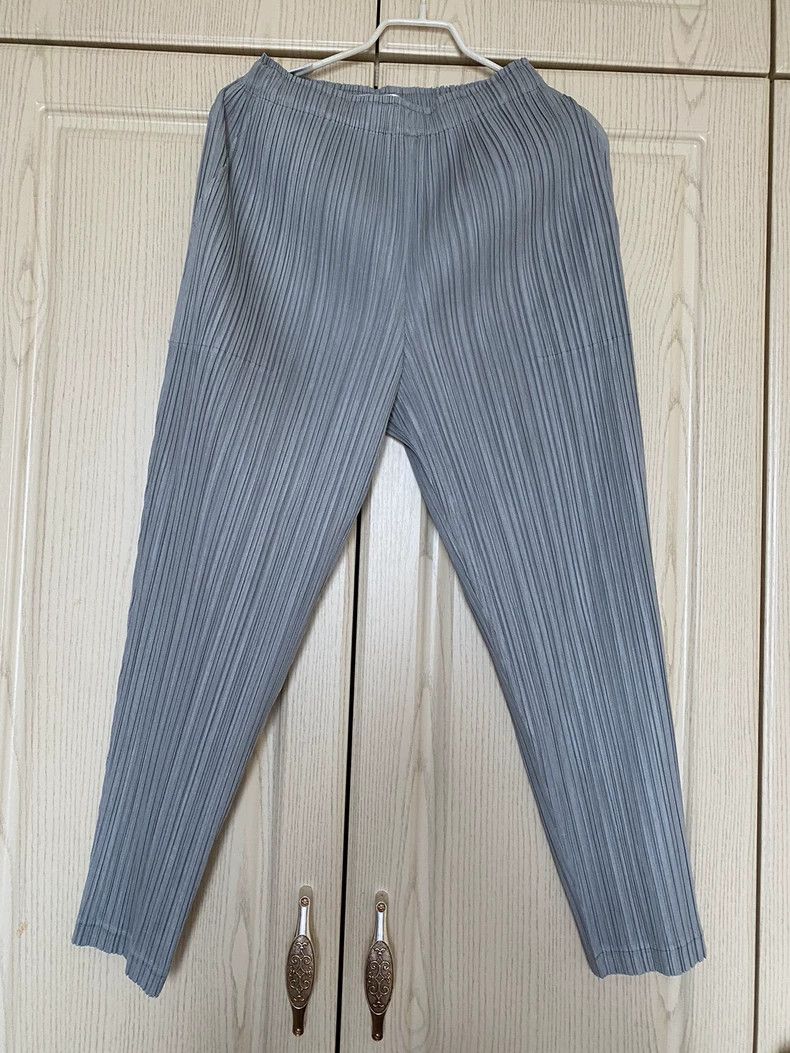 Issey Miyake Issey Miyake PP JF432 Gray Slim Pants - dmc Size US 30 / EU 46 - 1 Thumbnail