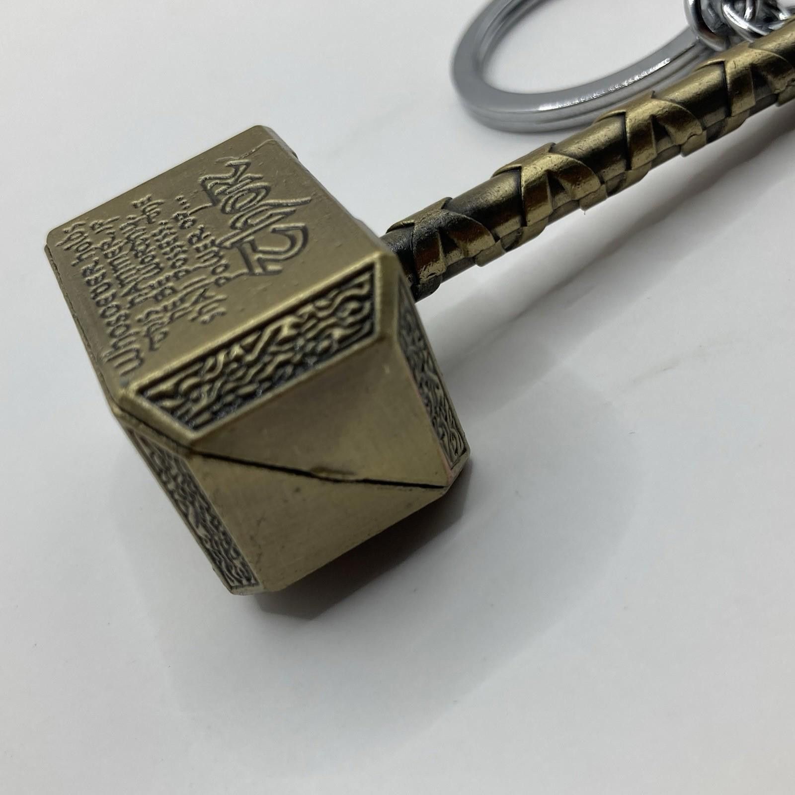 Designer New Marvel Thor Mjolnir Hammer Metal Key Chain 3 Inches Size ONE SIZE - 6 Thumbnail