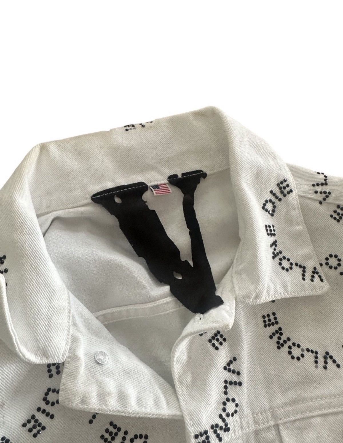 Vlone VLONE Denim Rhinestone Jacket Size US L / EU 52-54 / 3 - 4 Thumbnail