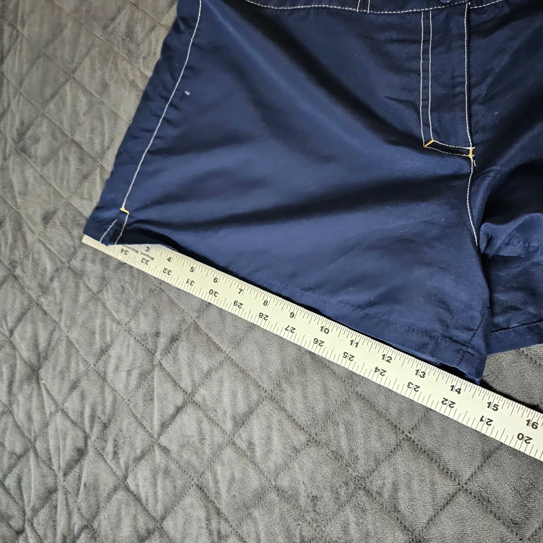 Speedo Speedo Women's LIFEGAURD Swim Trunks Navy Blue Pocket Size 14 Button Beach Pool Size ONE SIZE - 6 Thumbnail