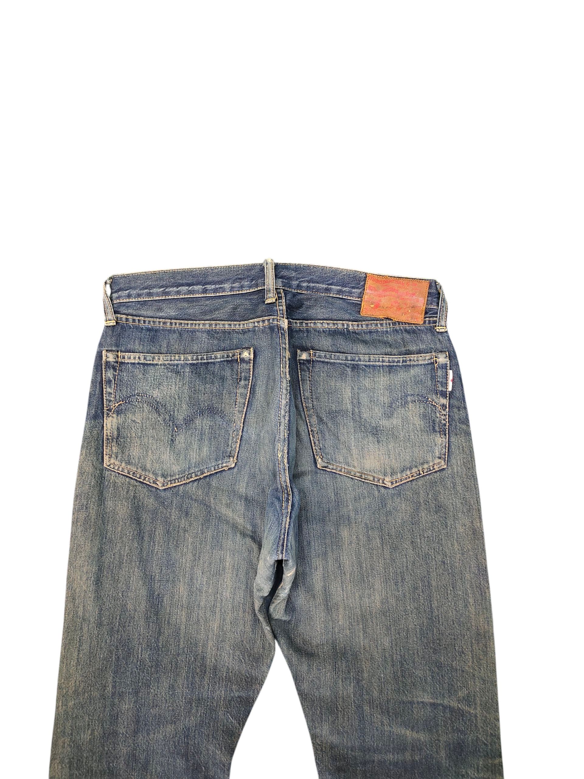 Studio D'Artisan 1990s Studio D' Artisan Selvedge Patchwork Distress Jeans Size US 32 / EU 48 - 9 Thumbnail