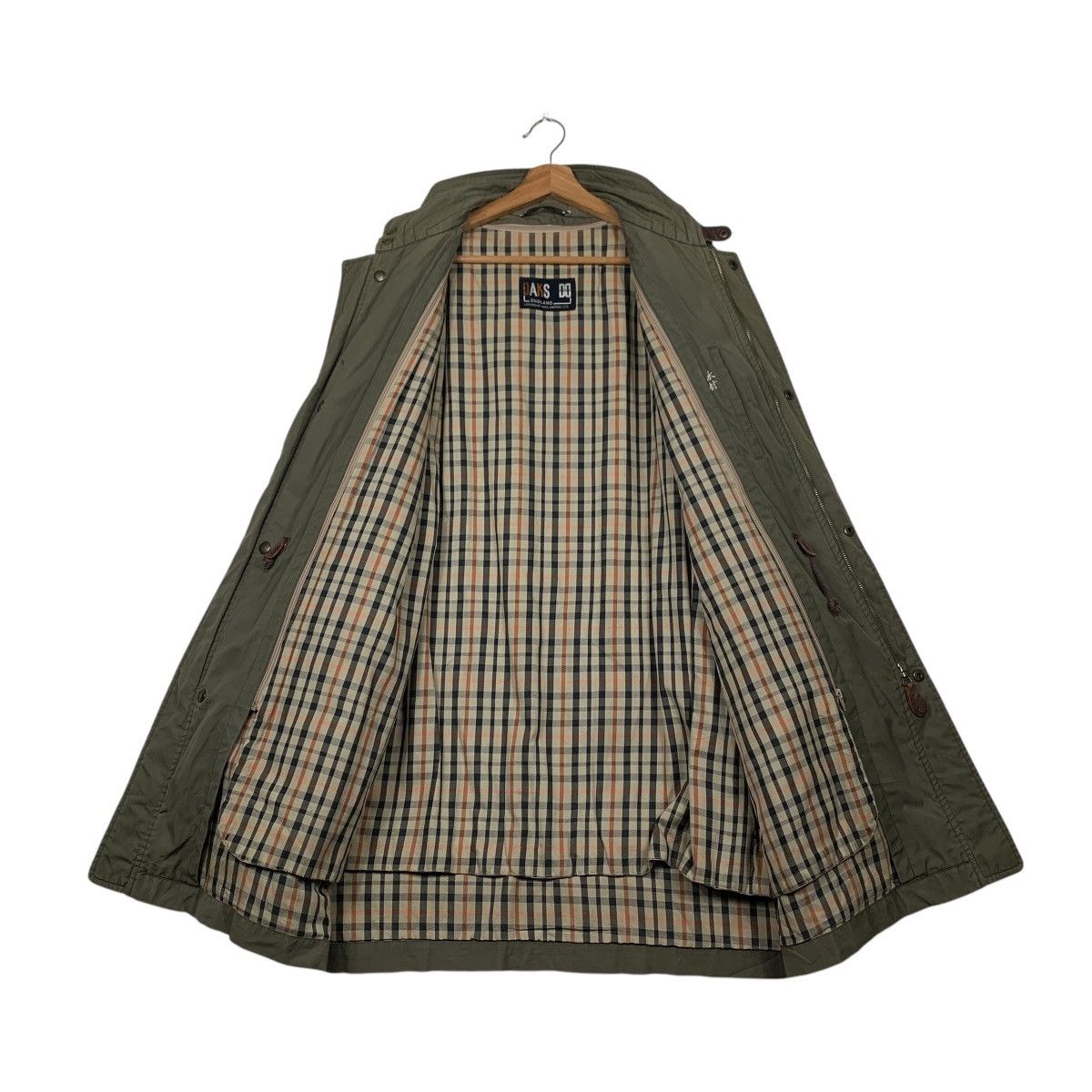 DAKS DAKS ENGLAND Olive Green Parka Jacket #2283-C101 Size US L / EU 52-54 / 3 - 12 Thumbnail
