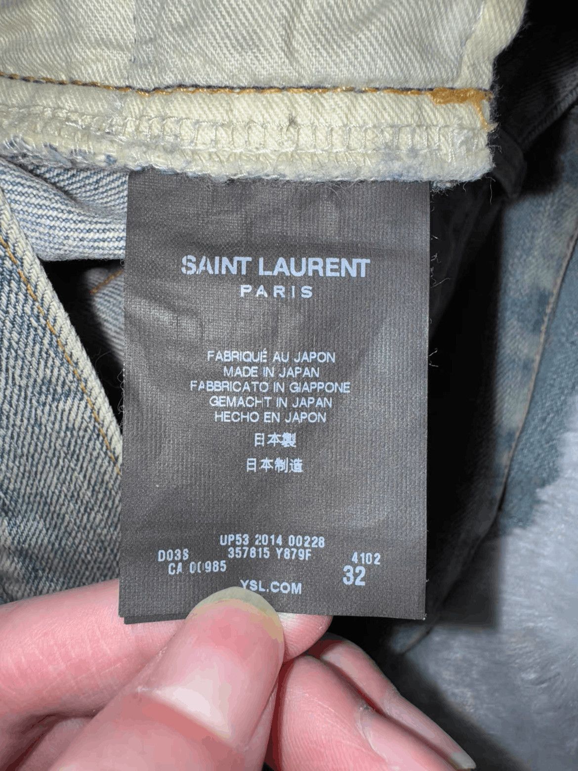 Saint Laurent Paris Saint Laurent Paris by Hedi 14SS Distressed D02 Denim Size US 32 / EU 48 - 7 Thumbnail