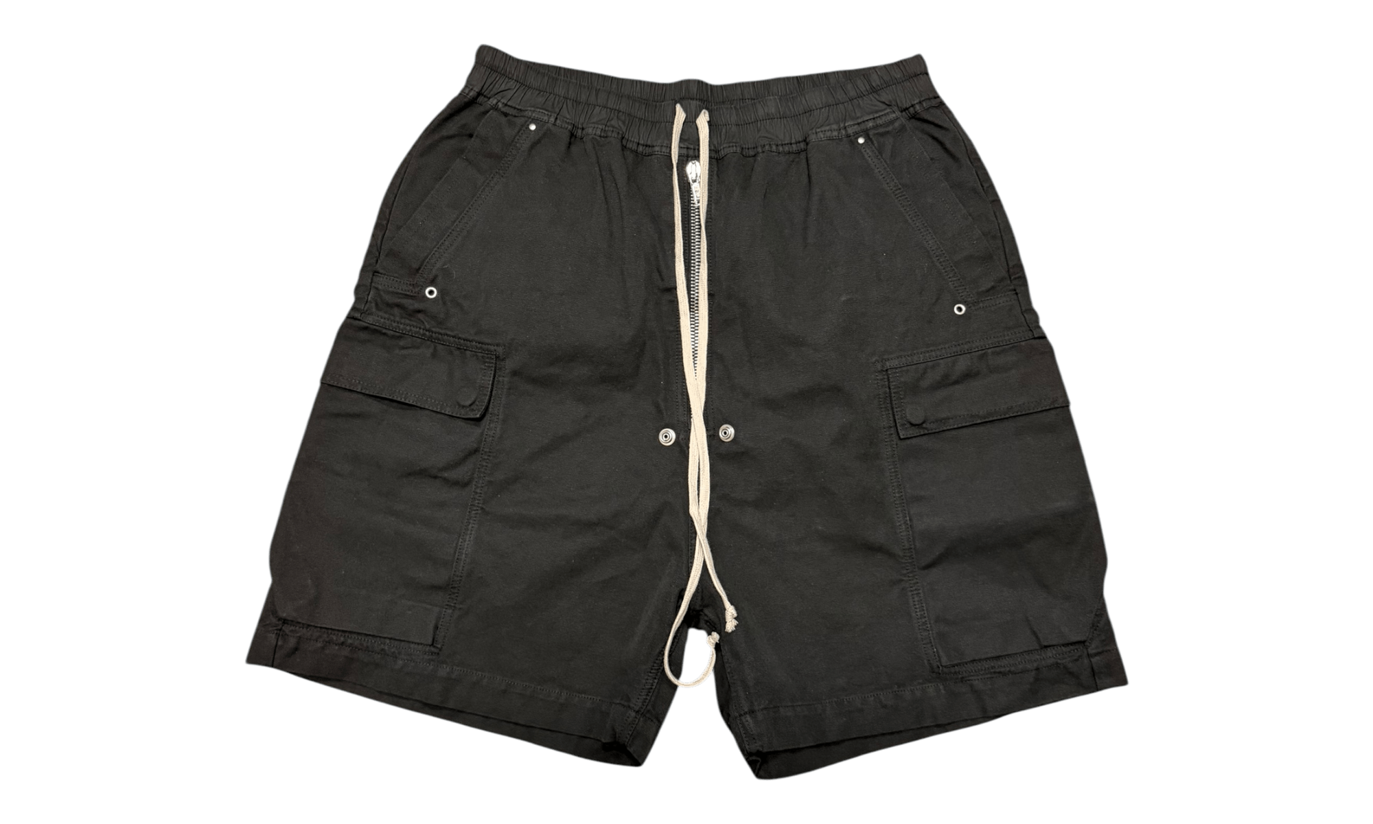 Rick Owens DRKSHDW Cargobelas Canvas Black Shorts Size US 30 / EU 46 - 1 Thumbnail
