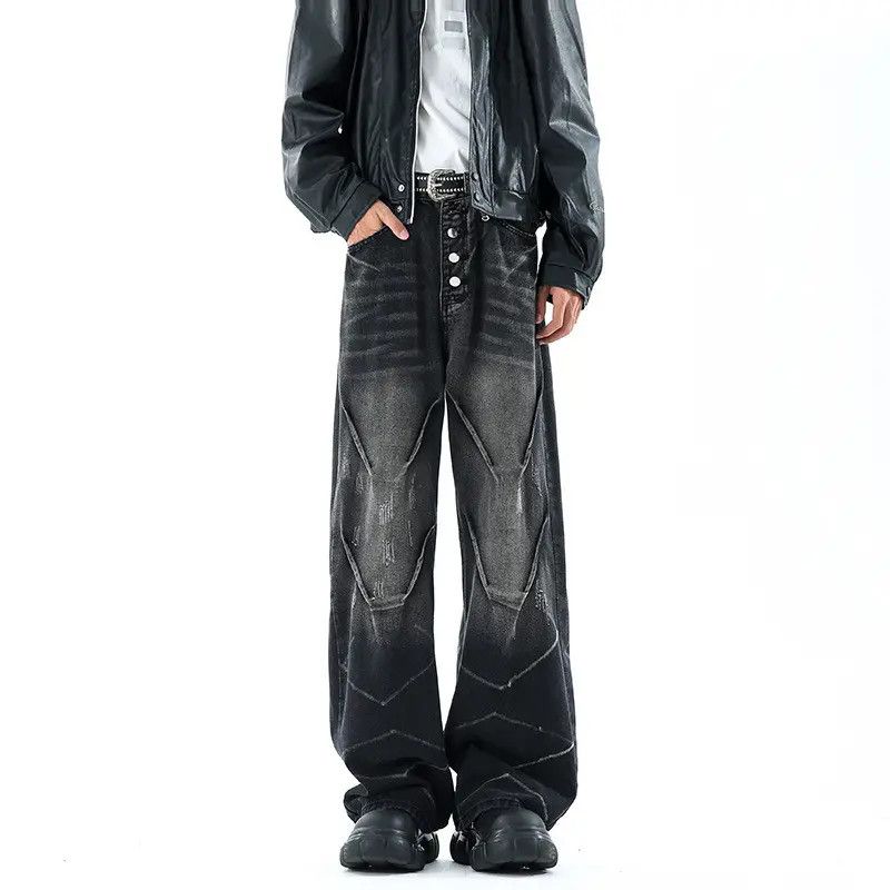 Japanese Brand × Jean Retro loose straight leg high street jeans Size US 32 / EU 48 - 4 Thumbnail