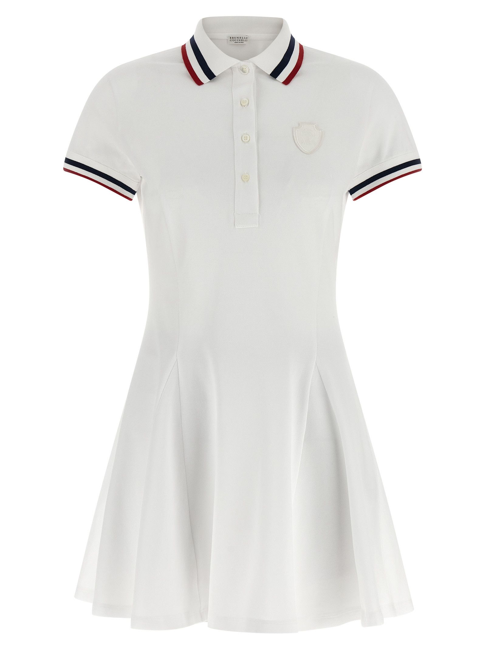 Brunello Cucinelli Logo Embroidery Tennis Dress, Women's (Size Medium)