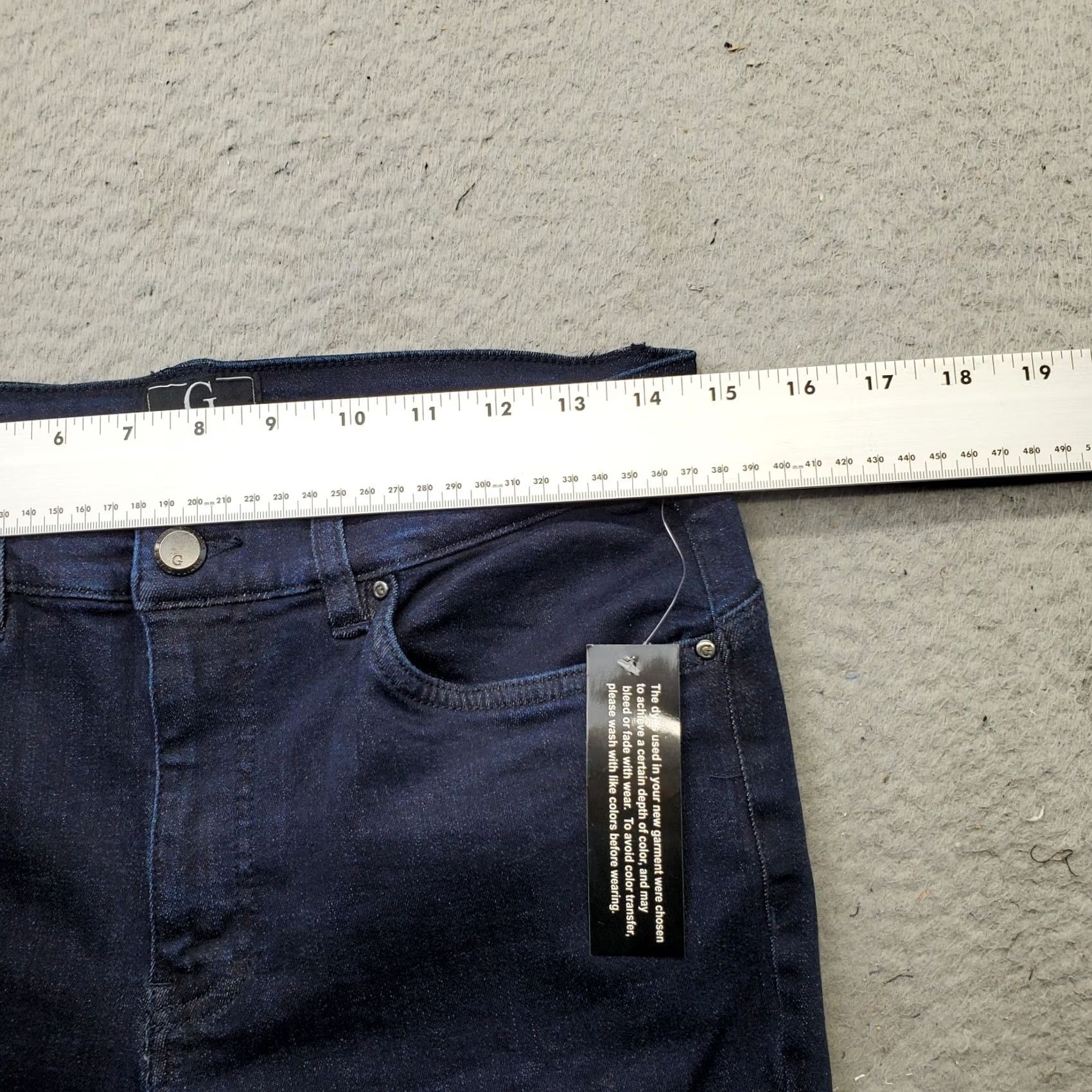Denime G by Giuliana Skinny Jeans Womens Size 10 Blue Denim Stretch Slim Fit Dark Wash Jeans Size 32" / US 10 / IT 46 - 6 Thumbnail