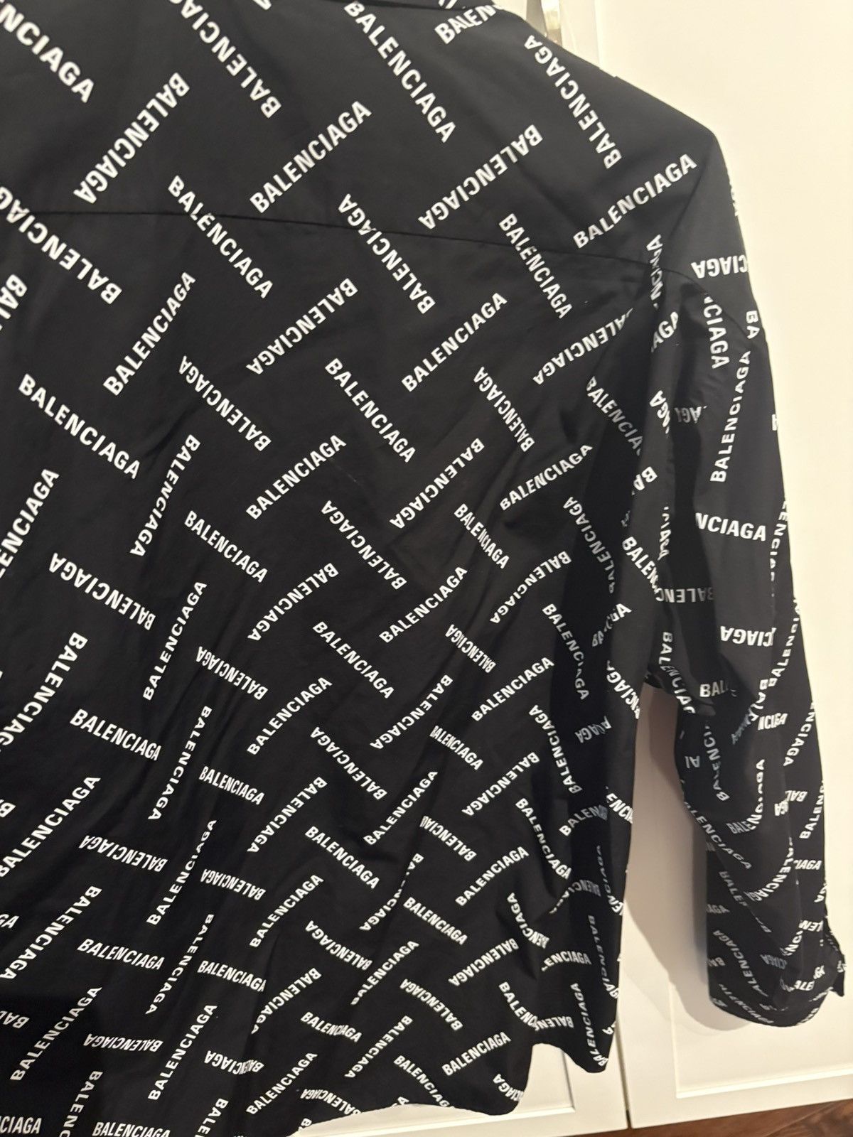 Balenciaga Balenciaga- Bal Diagonal Allover Shirt Size US L / EU 52-54 / 3 - 6 Thumbnail