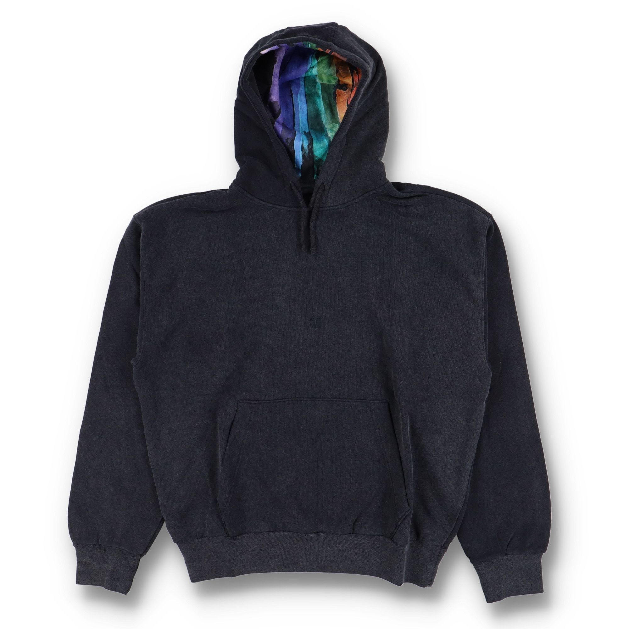 Givenchy Washed Black Embroidered Logo Oversized Hoodie Size US L / EU 52-54 / 3 - 1 Thumbnail