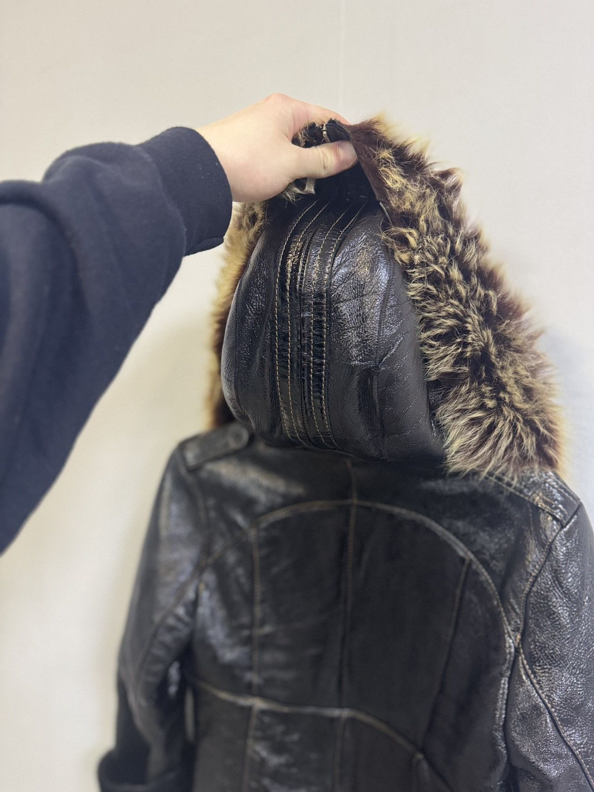 If Six Was Nine × Japanese Brand Y2K Jacket Eco Faux Leather Fur lgb Size S / US 4 / IT 40 - 6 Thumbnail