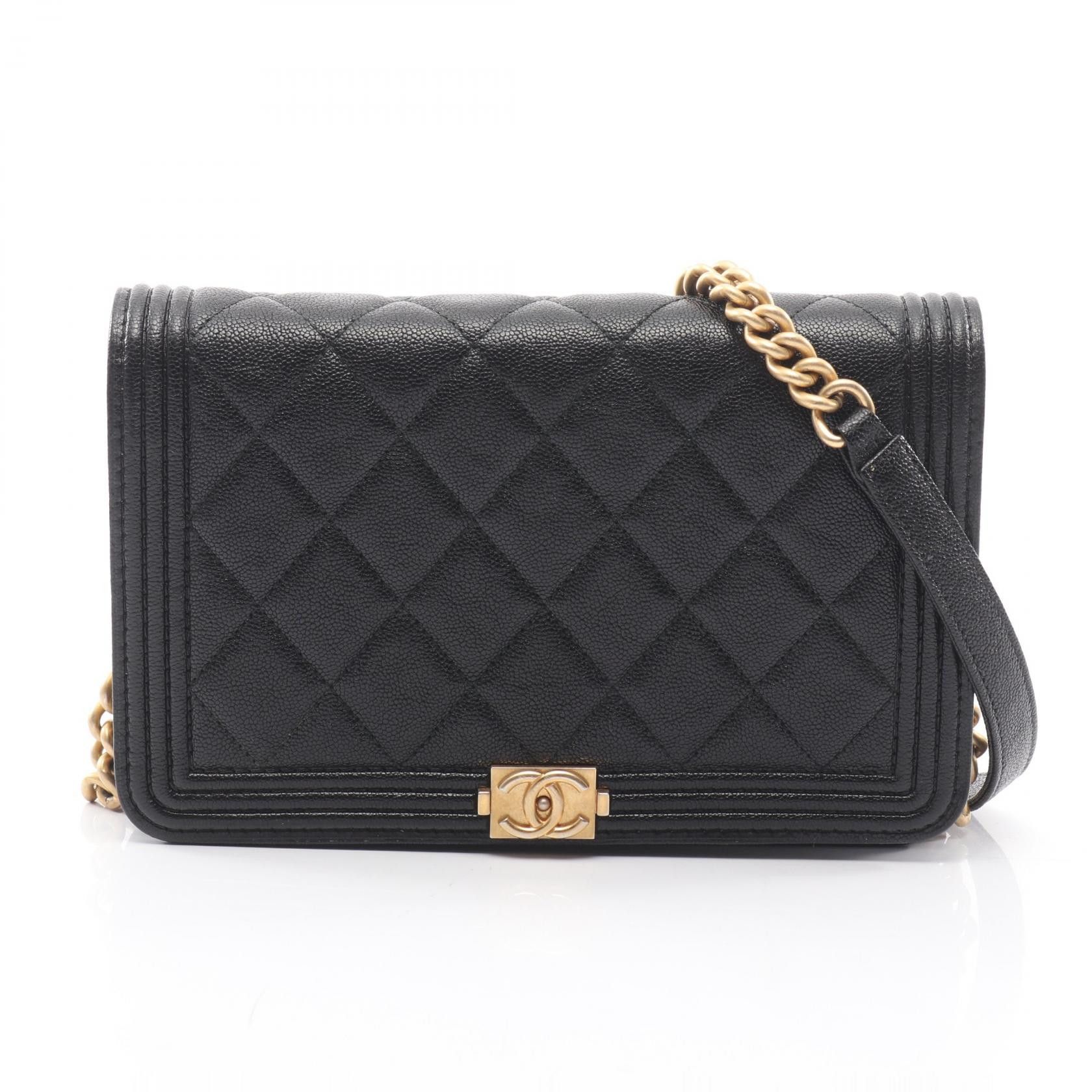 Chanel Chanel CHANEL Boy Chanel Caviar Skin Shoulder Bag Leather Shoulder Bag DUTY FREE for USA Size ONE SIZE - 1 Thumbnail