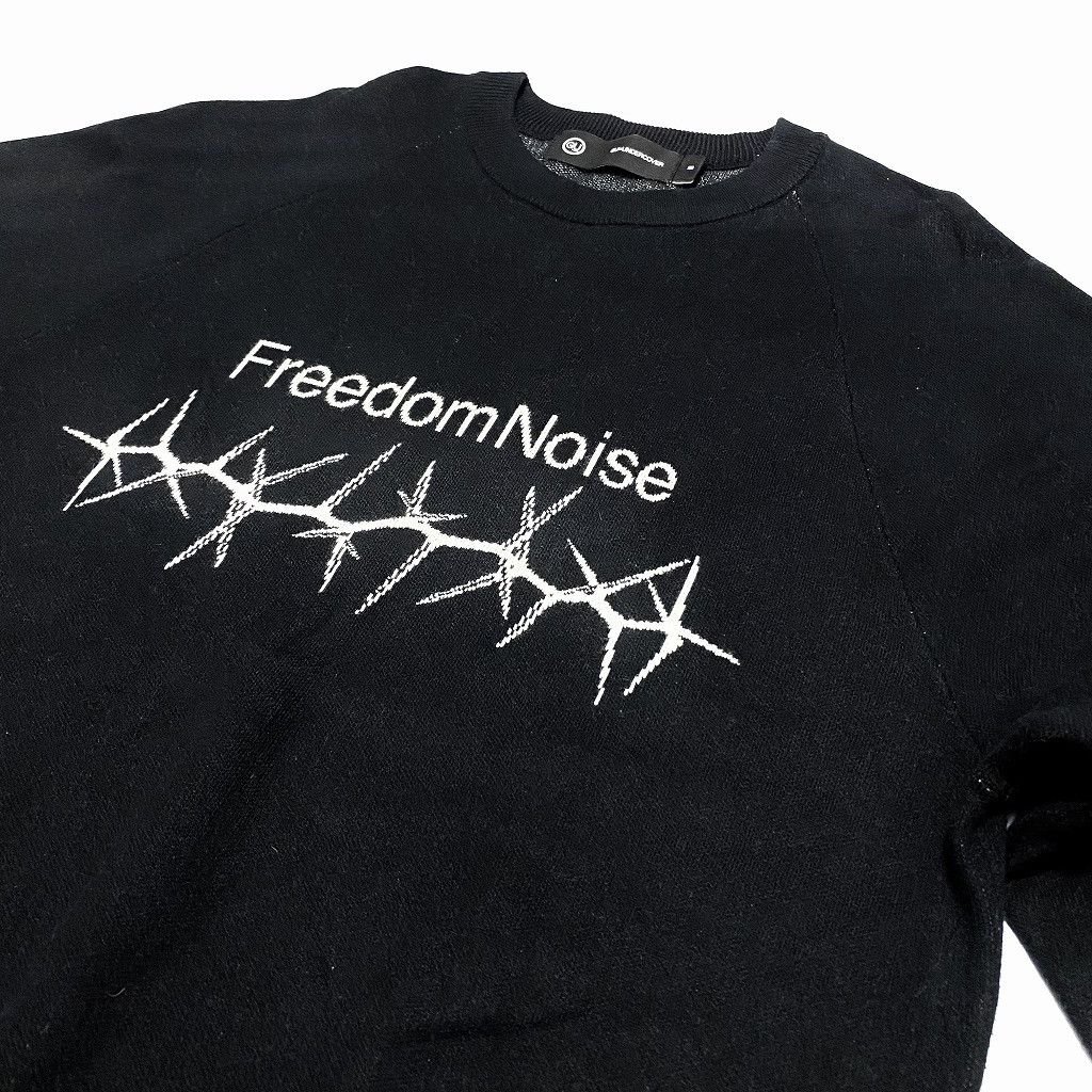 Japanese Brand × Jun Takahashi × Undercover Undercover Freedom Noise Jacquard Sweater Black for GU Size US M / EU 48-50 / 2 - 3 Thumbnail