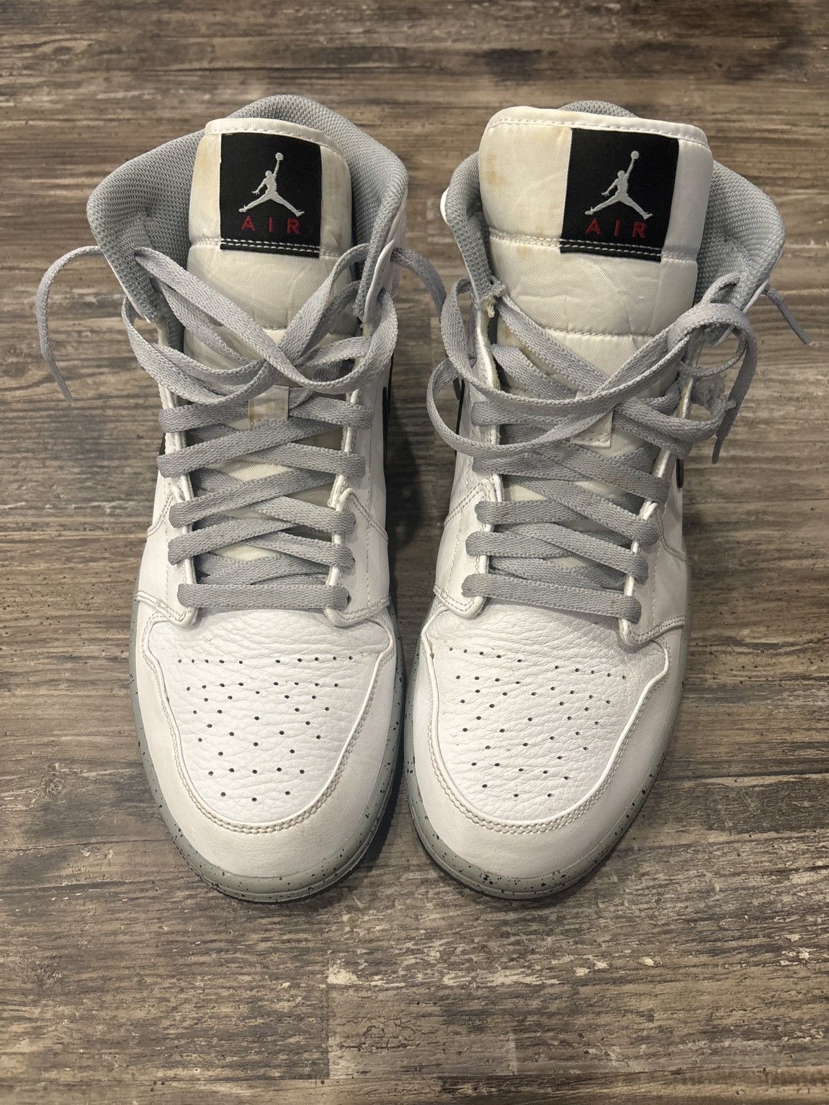 Jordan Brand Jordan 1 Mid White Cement - Size 11 Size US 11 / EU 44 - 4 Thumbnail