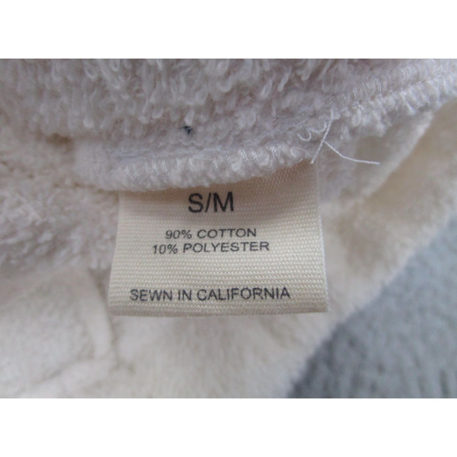Doublet Simone Fan Coat Womens S/M White Soft Terry Pea Coat Double Breasted Button USA Size S / US 4 / IT 40 - 6 Thumbnail