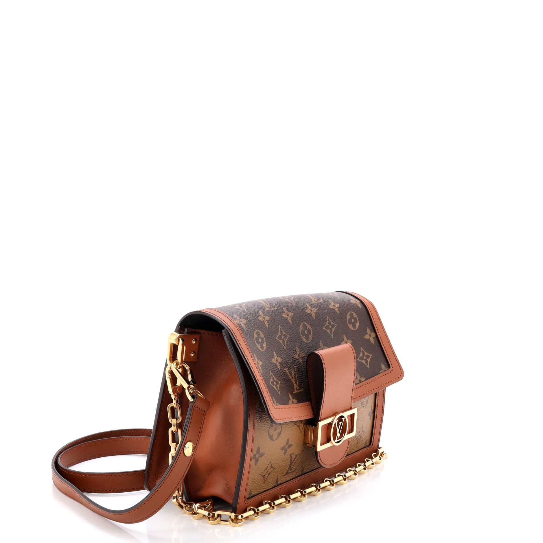 Dauphine Shoulder Bag Reverse Monogram Canvas MM