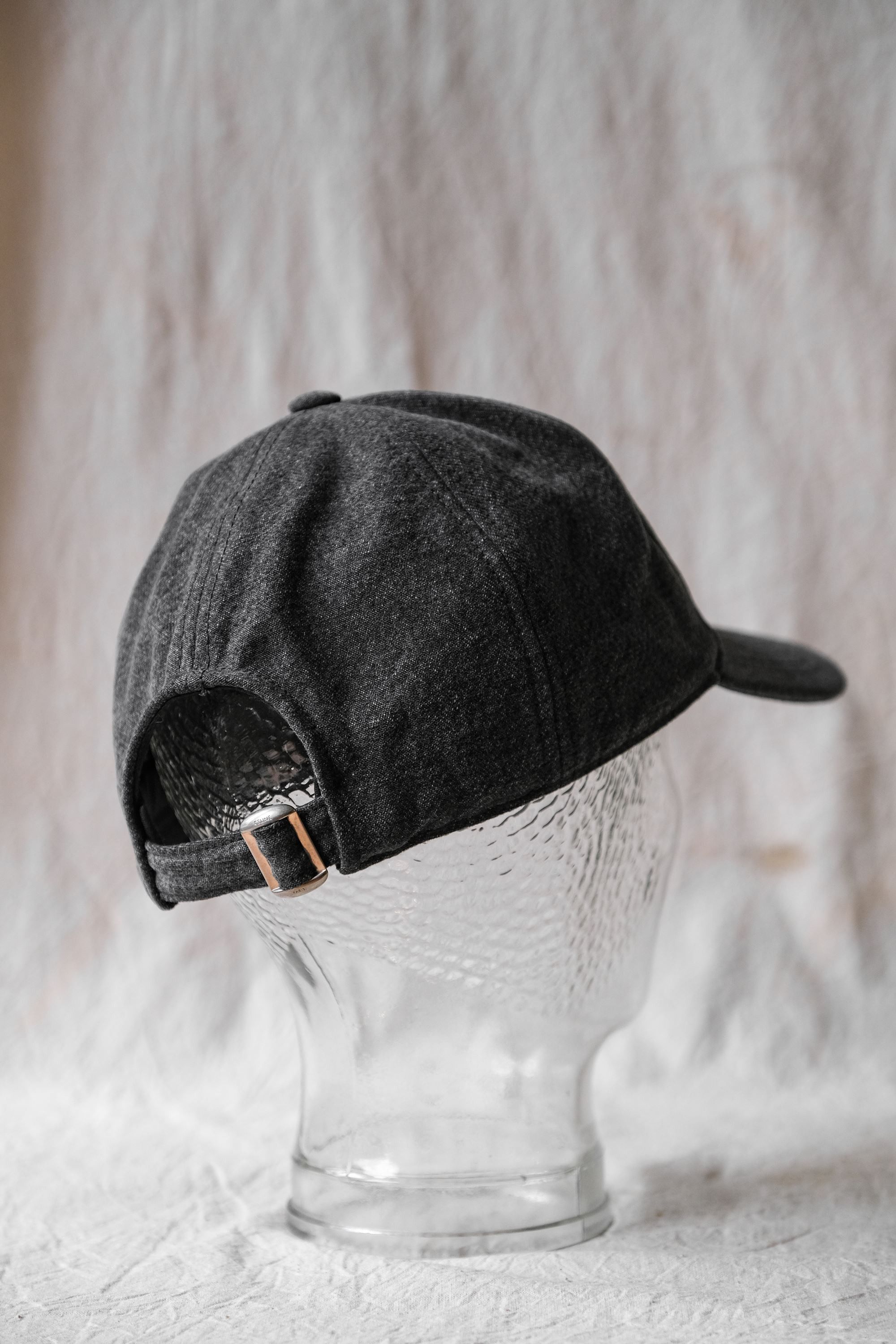 Celine CELINE Initial Cap in Vintage Black Denim Size ONE SIZE - 3 Thumbnail